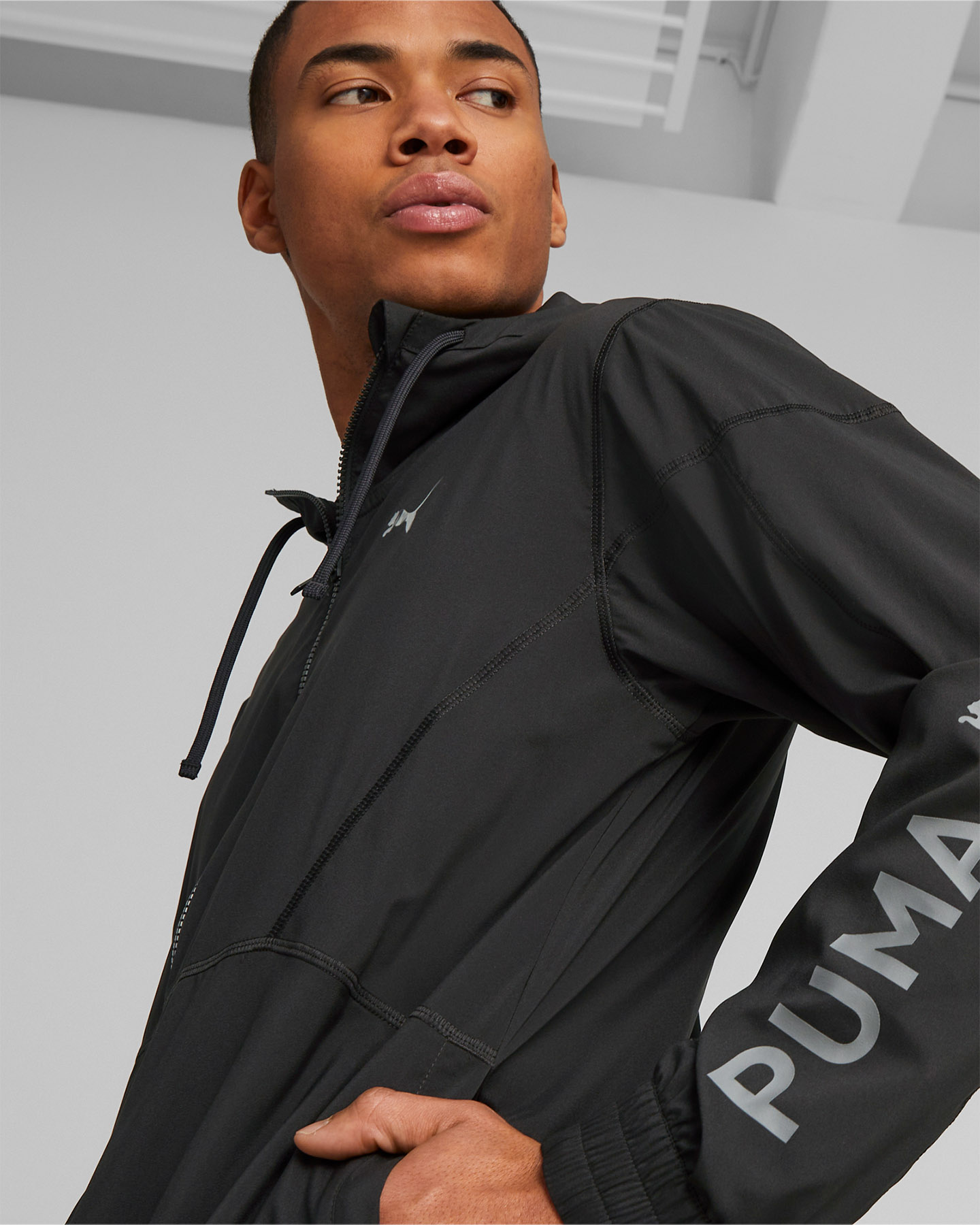 Felpa training PUMA WOVEN M - Nero - 4 | Cisalfa Sport