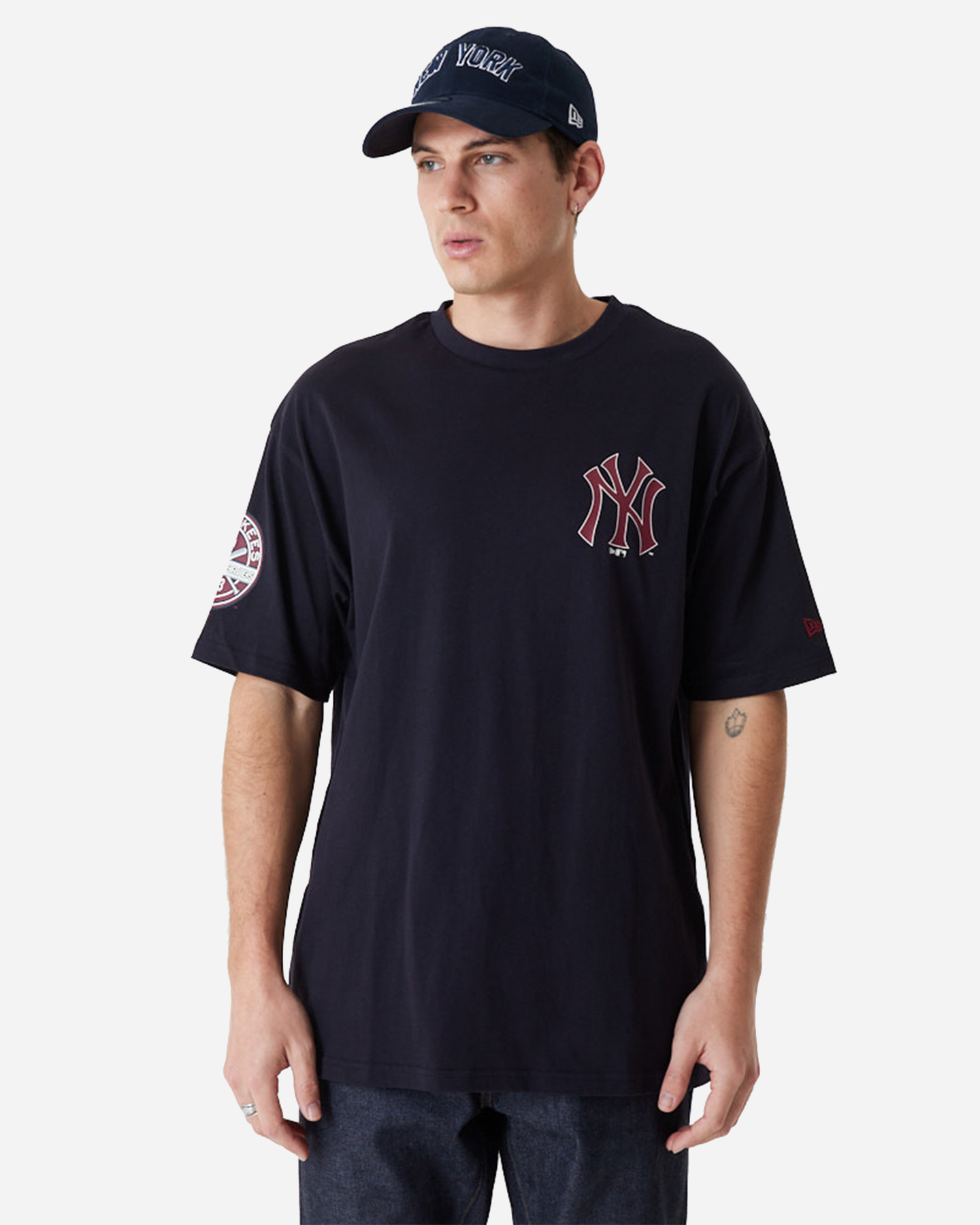 T-shirt NEW ERA MLB LARGE LOGO NEW YORK YANKEES M - Blu Navy - 0 | Cisalfa Sport