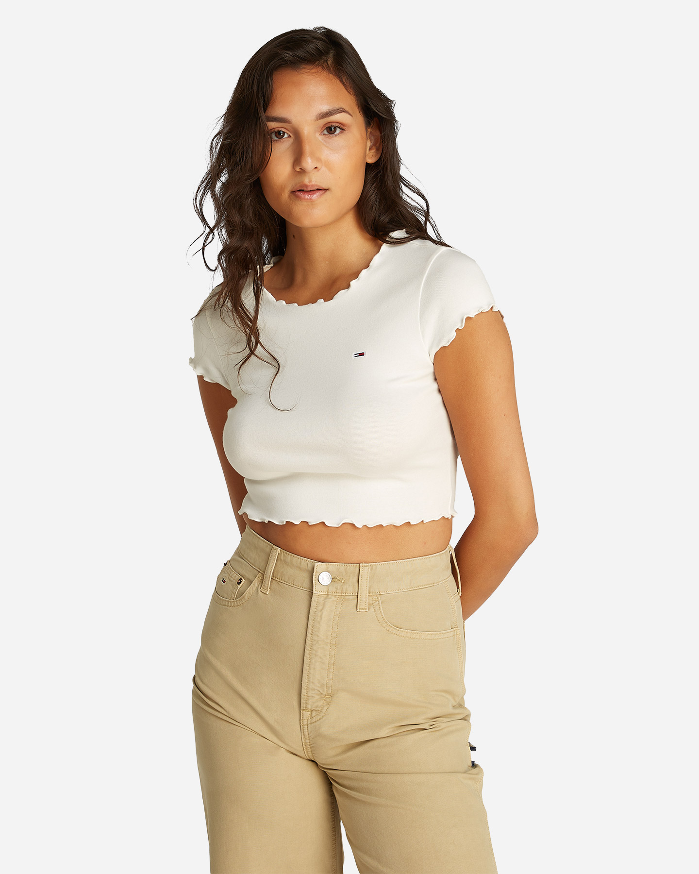 T-shirt TOMMY HILFIGER SLIM BABYLOCK W - Bianco - 2 | Cisalfa Sport