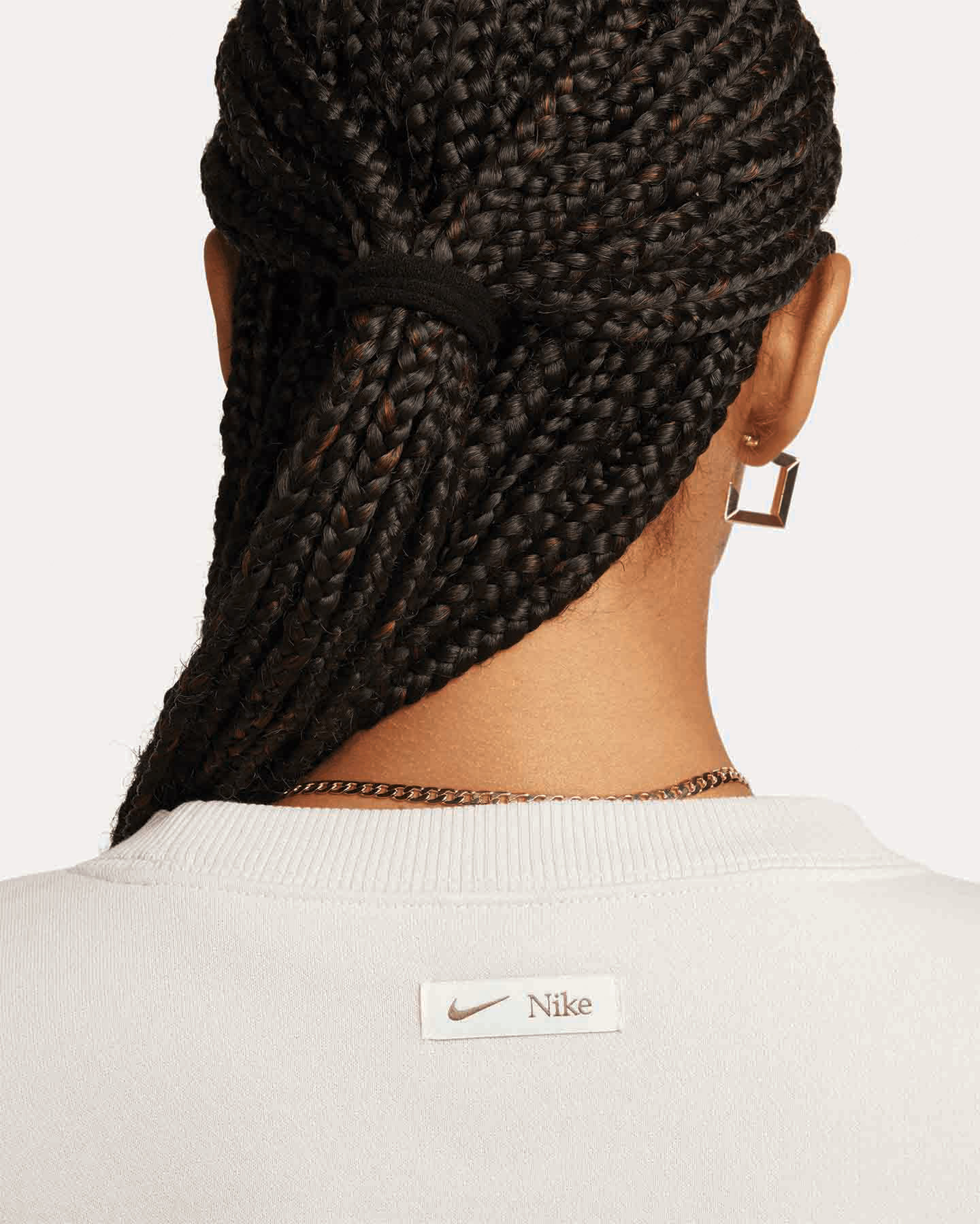 Felpa NIKE CLASSIC BIG LOGO W - Beige - 5 | Cisalfa Sport