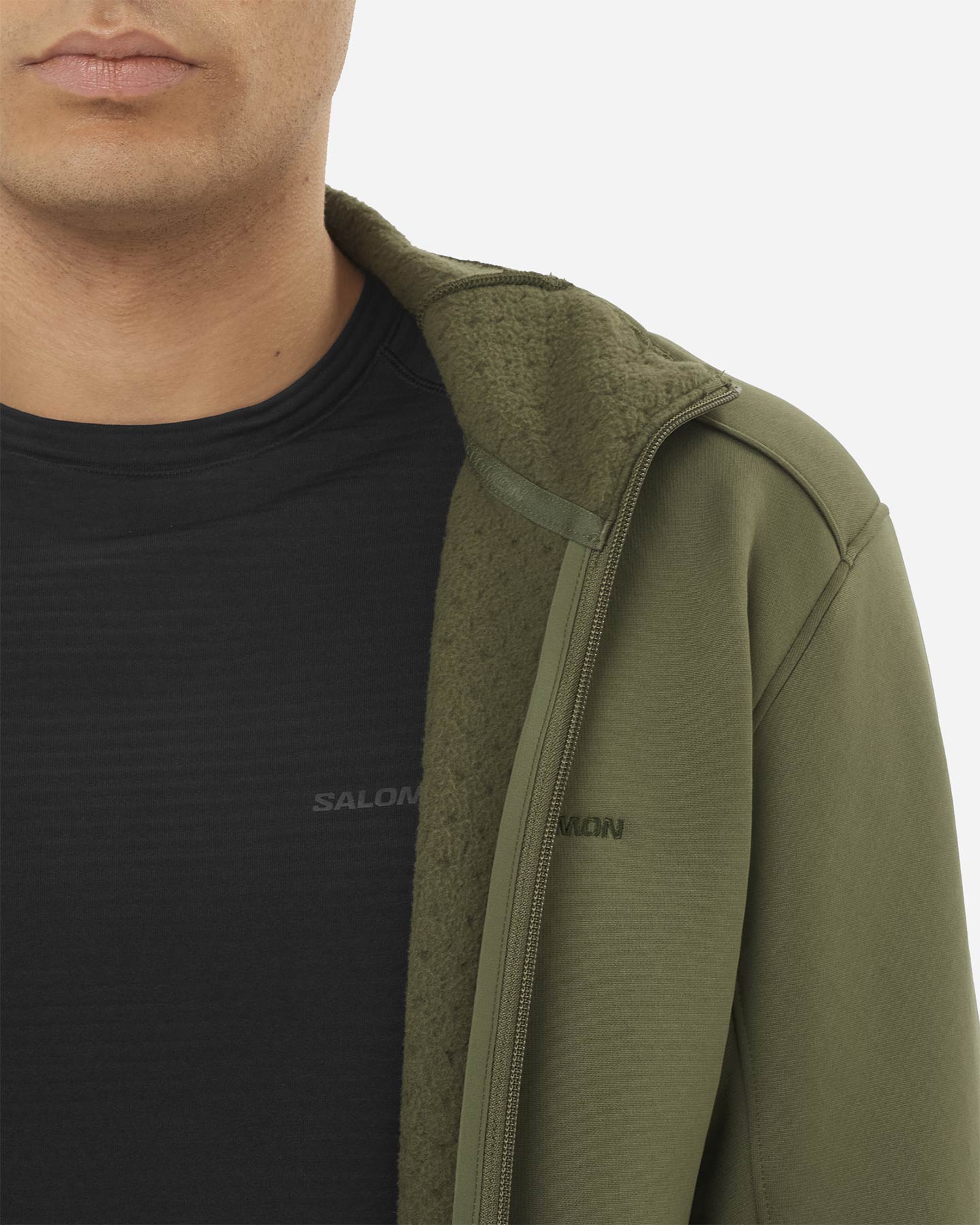 Pile SALOMON OUTLINE WARM M - Verde - 5 | Cisalfa Sport