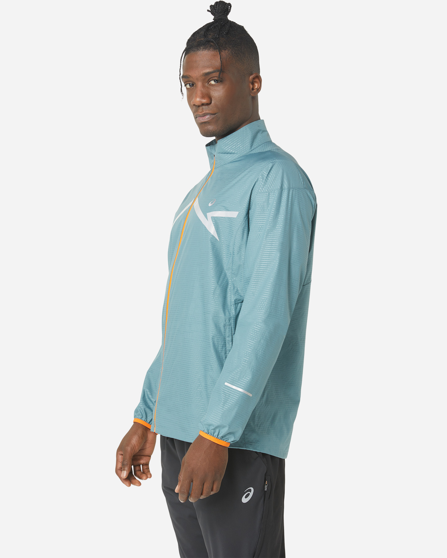 Giacca running ASICS LITE-SHOW M - Azzurro - 2 | Cisalfa Sport