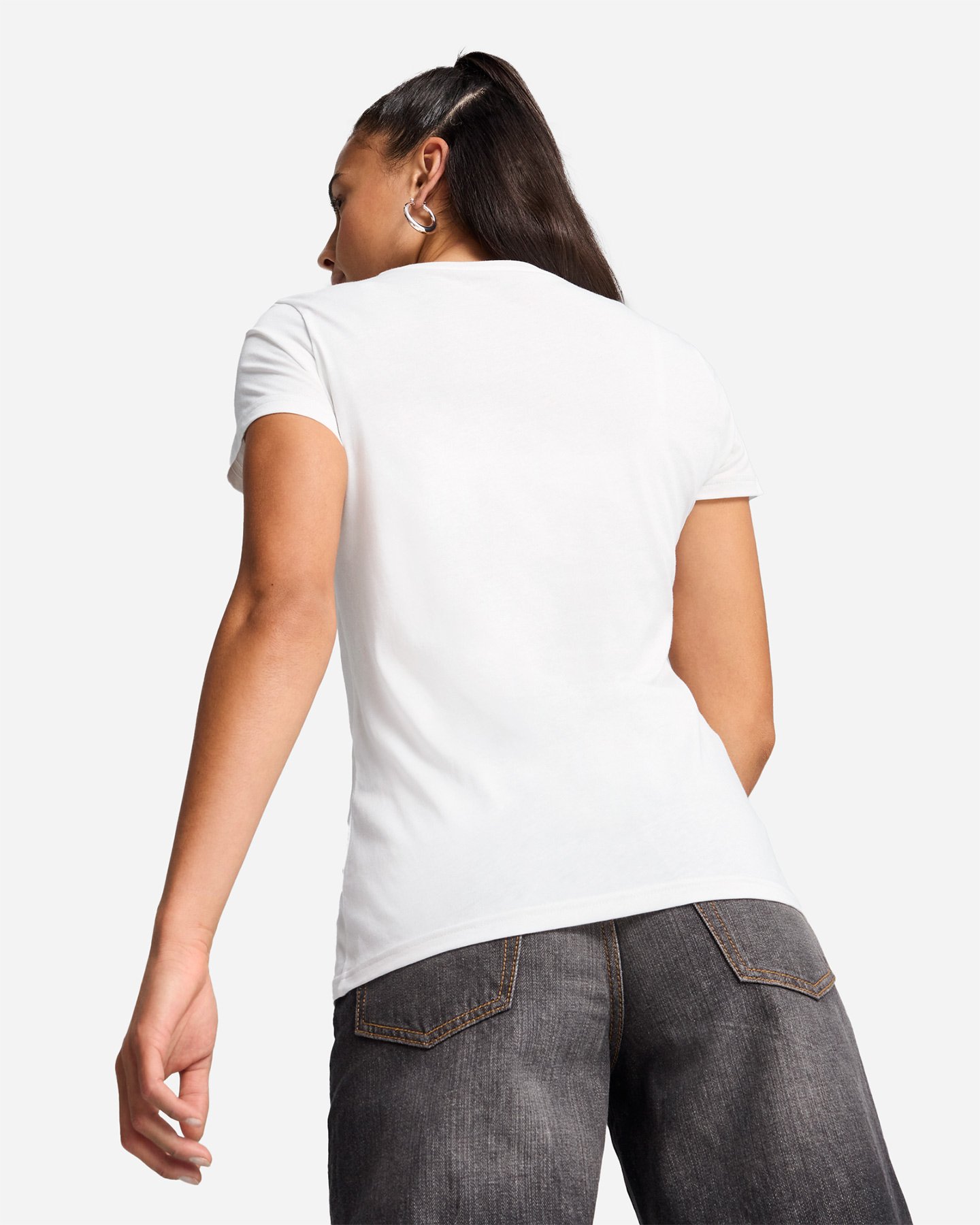 T-shirt PUMA ESSENTIALS SMALL LOGO W - Bianco - 3 | Cisalfa Sport