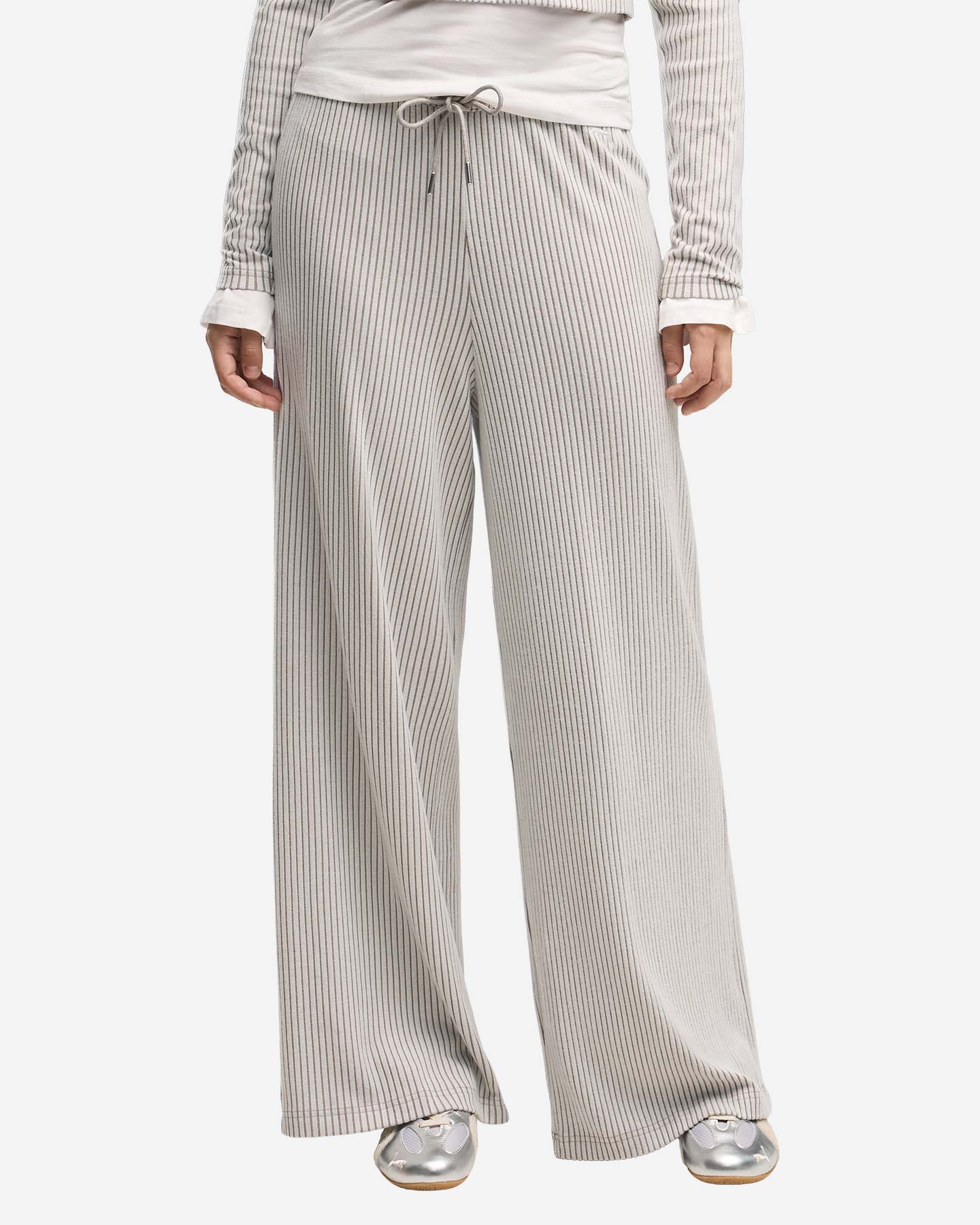 Pantalone training PUMA ESSENTIAL W - Beige - 2 | Cisalfa Sport