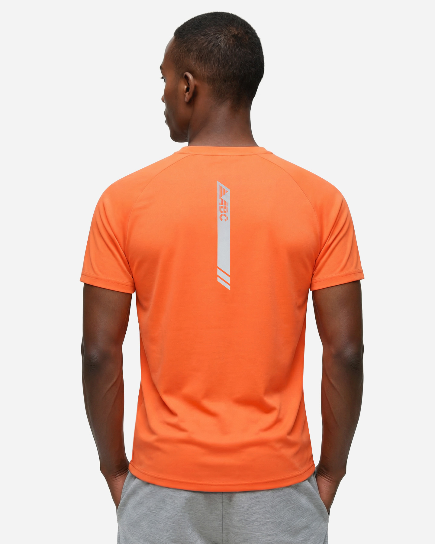 T-shirt running ABC ESSENTIAL M - Arancione - 3 | Cisalfa Sport