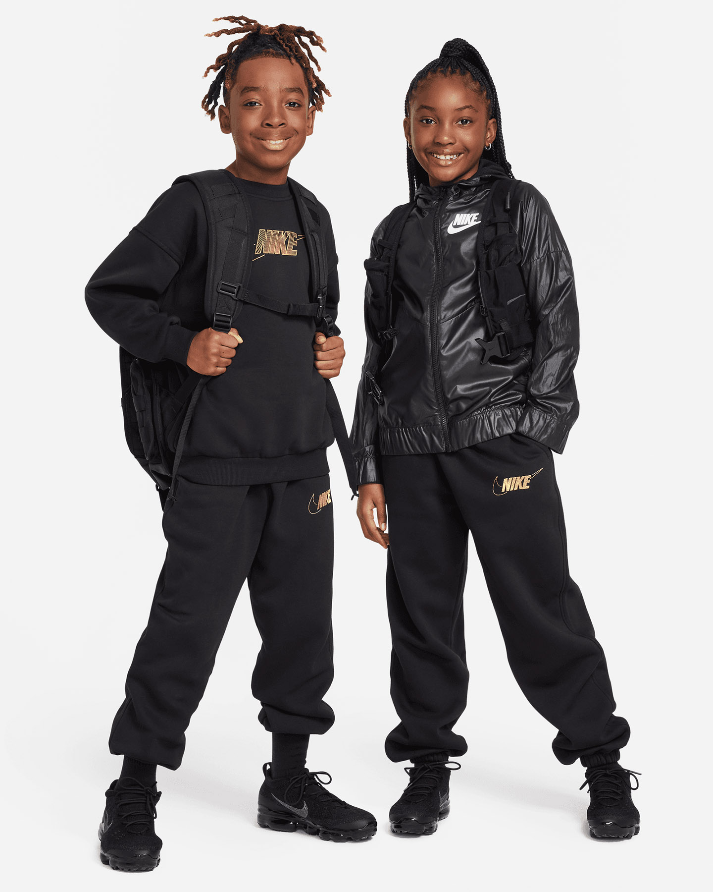 Pantalone NIKE LOOSE JR - Nero - 4 | Cisalfa Sport