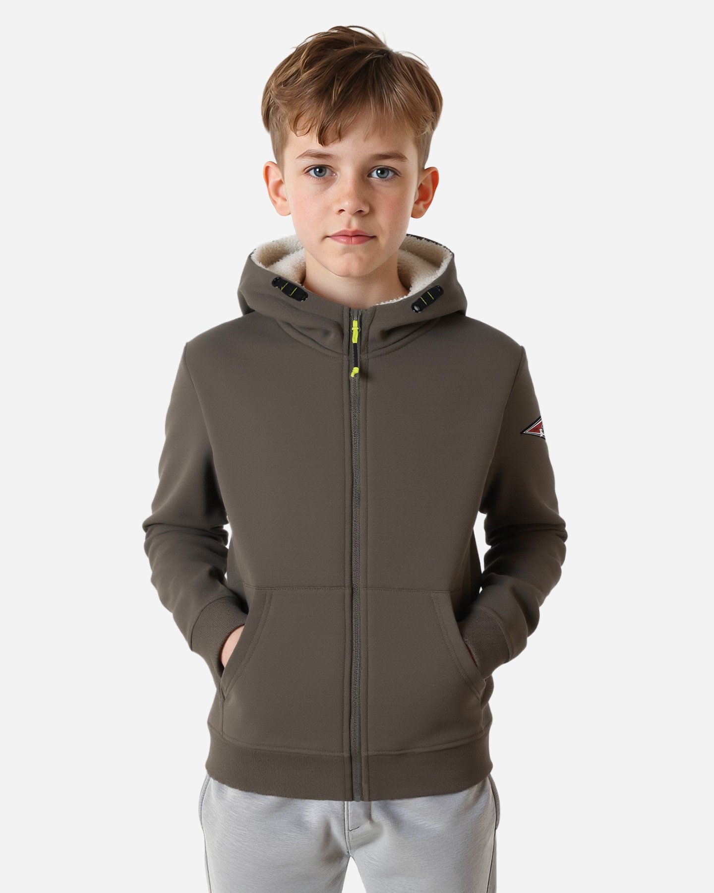 Felpa BEAR ESSENTIAL RIDER JR - Verde - 2 | Cisalfa Sport