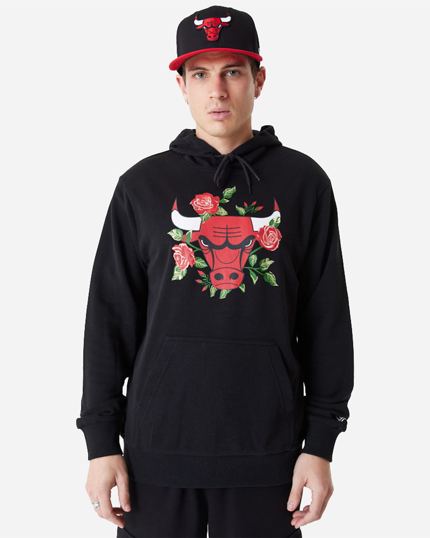 Felpa NEW ERA FLORAL GRAPHIC CHICAGO BULLS M - Nero - 0 | Cisalfa Sport