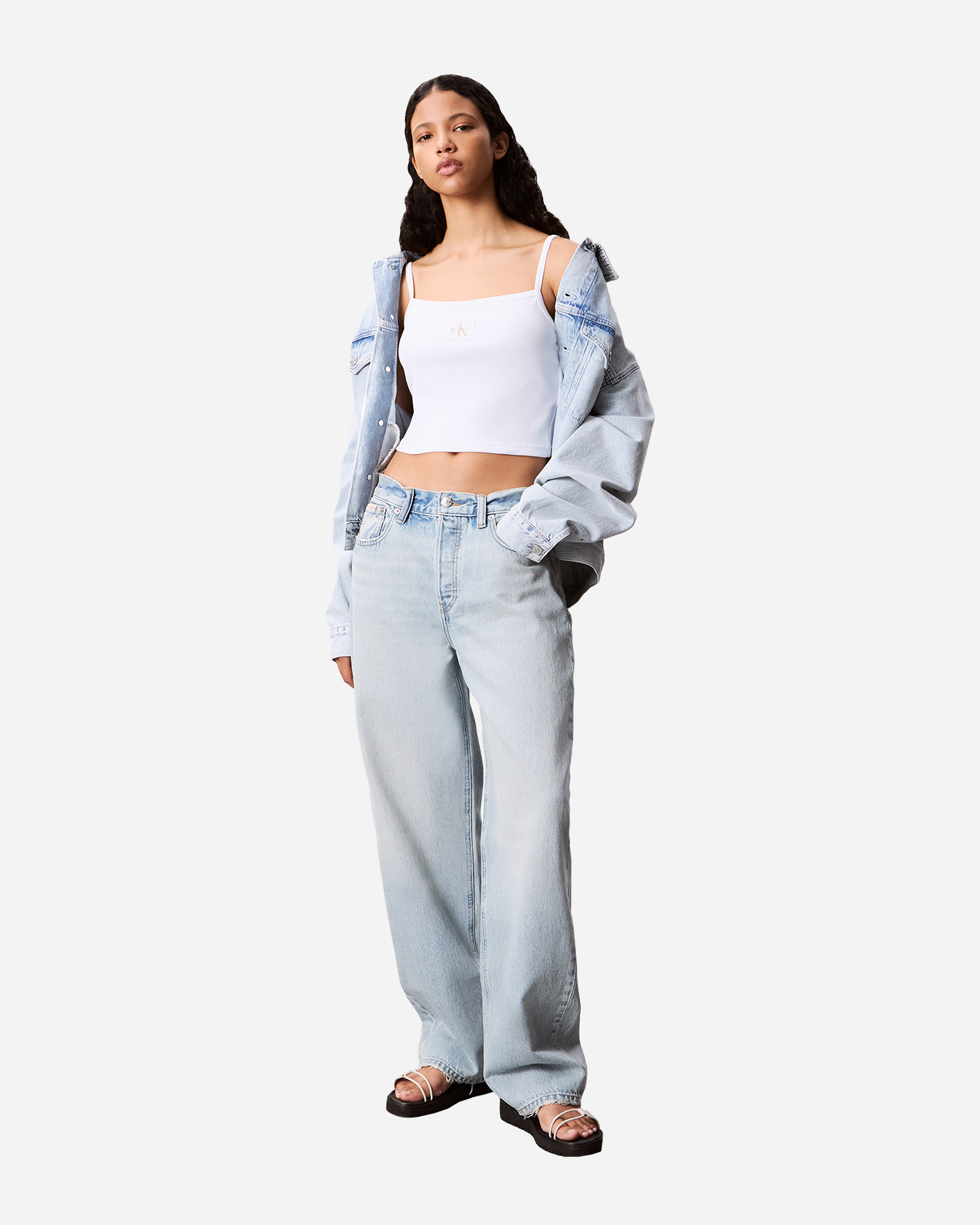 Canotta CALVIN KLEIN JEANS LOGO W - Bianco - 2 | Cisalfa Sport