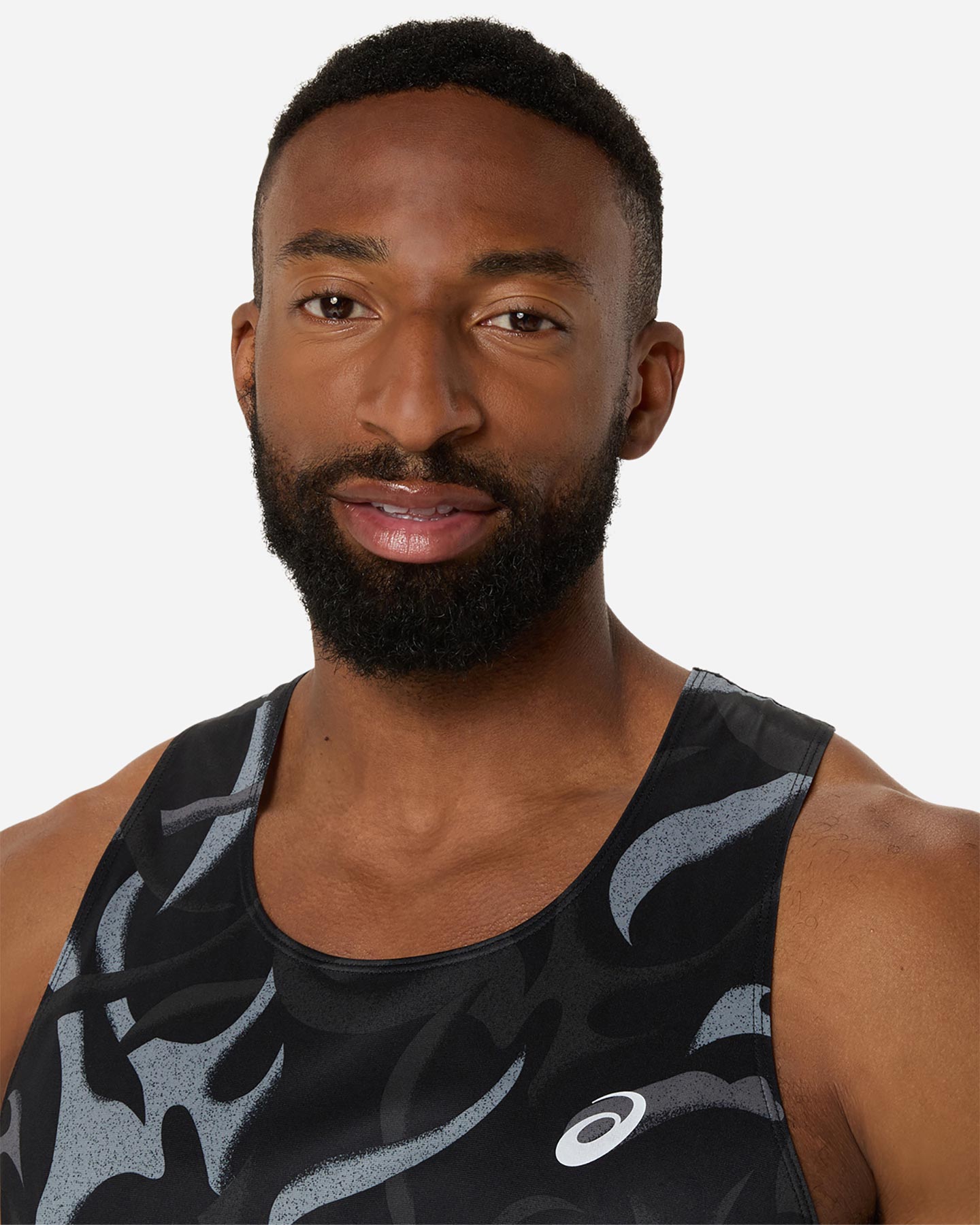 Canotta running ASICS ROAD ALL OVER PRINT M - Nero - 4 | Cisalfa Sport