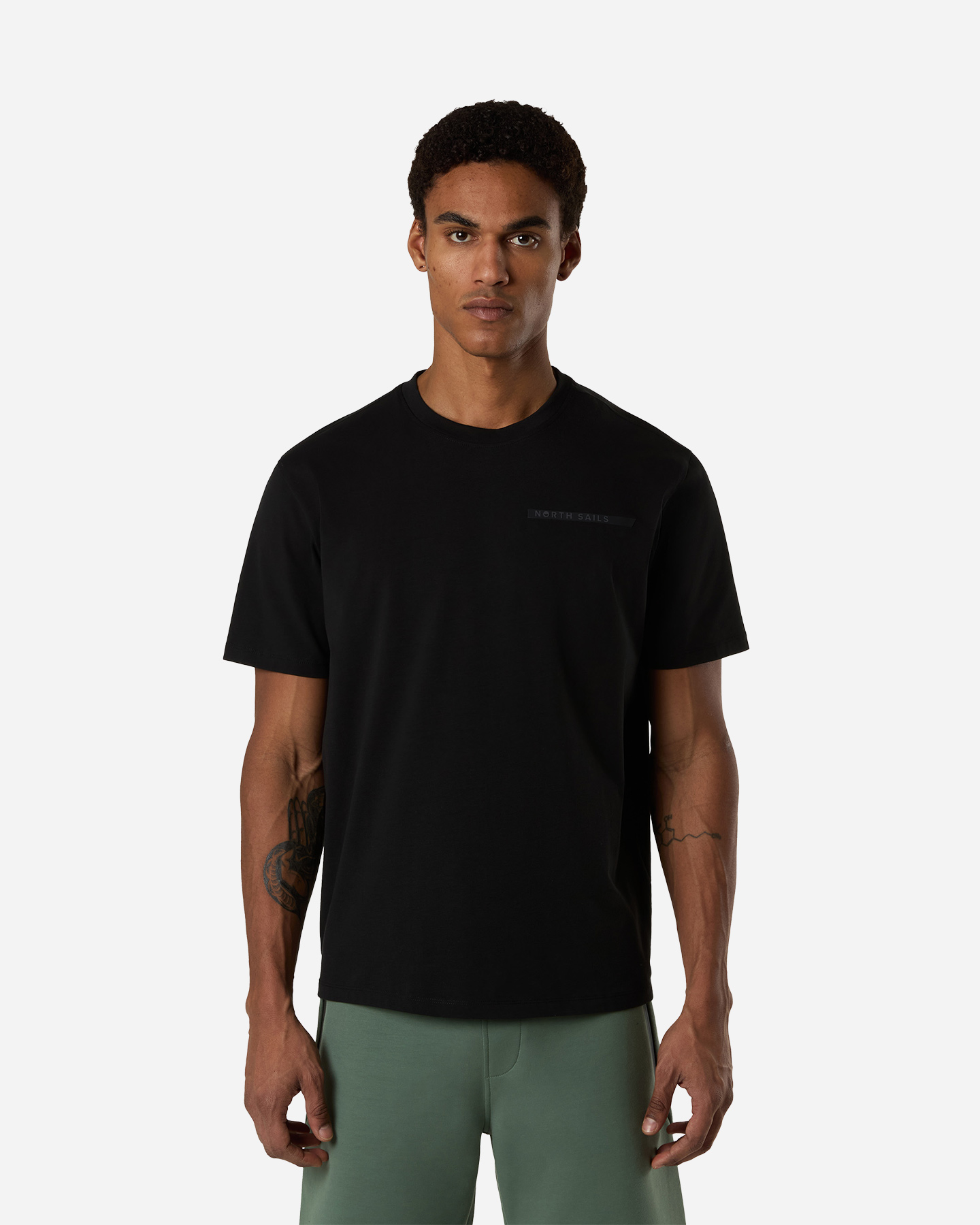 T-shirt NORTH SAILS LINEAR LOGO M - Nero - 1 | Cisalfa Sport