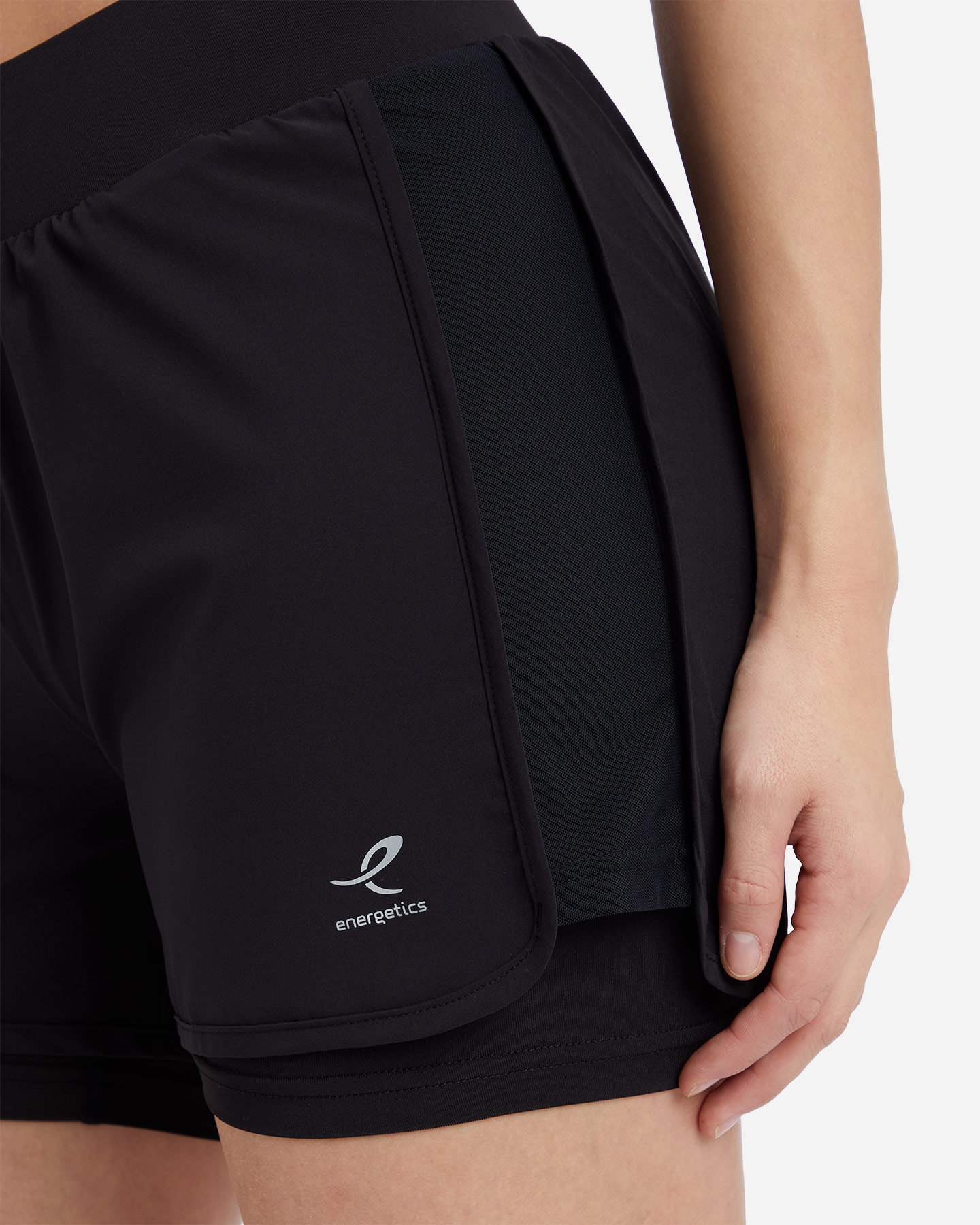 Short training ENERGETICS BAMAS VII 2IN1 W - Nero - 5 | Cisalfa Sport