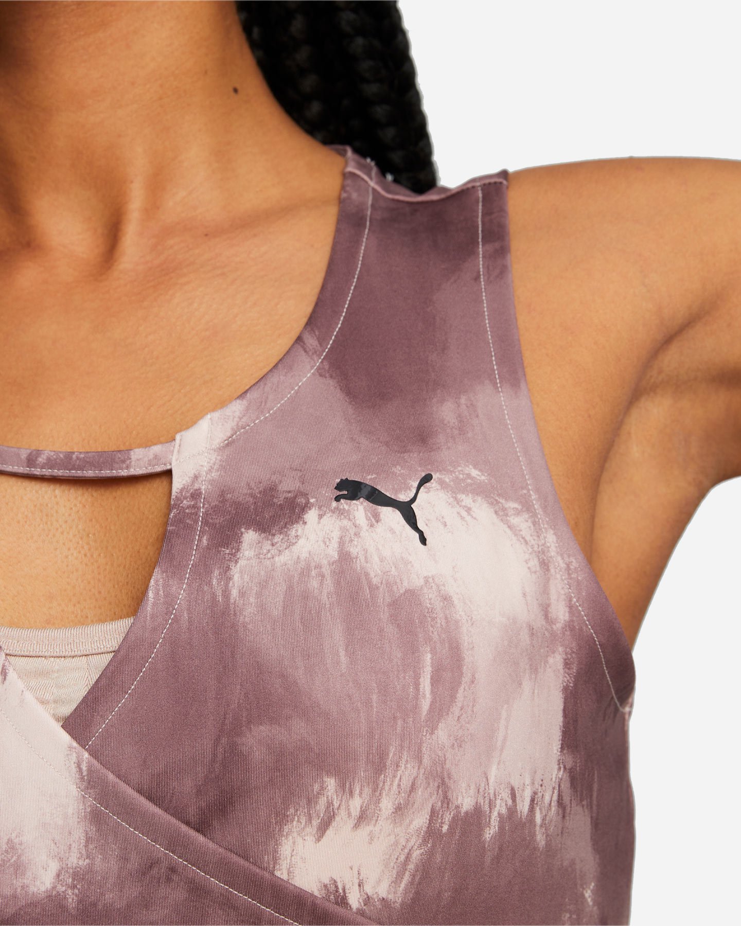 Canotta training PUMA POLY CROP AOP W - Rosa - 4 | Cisalfa Sport