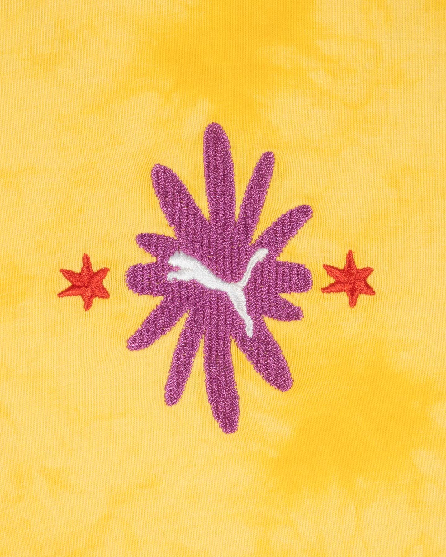 T-shirt PUMA TIE DYE JR - Giallo - 2 | Cisalfa Sport