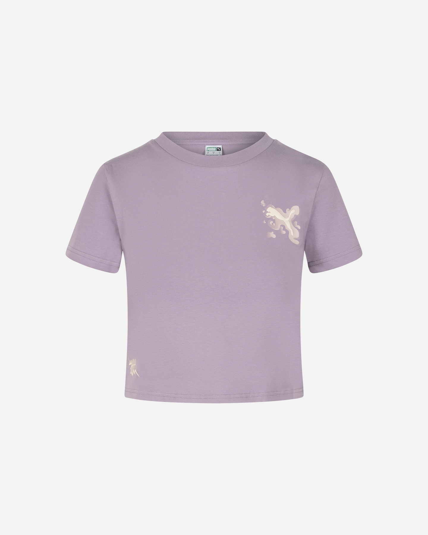 T-shirt PUMA CROP BRAND LOVE W - Lilla - 0 | Cisalfa Sport