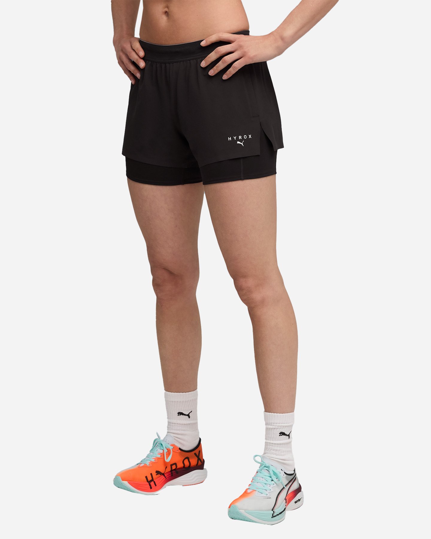 Short training PUMA HYROX 2IN1 W - Nero - 2 | Cisalfa Sport