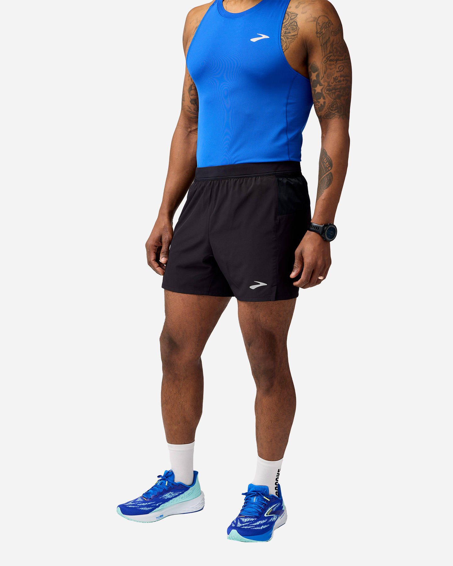 Short running BROOKS JOURNEY 5 M - Nero - 1 | Cisalfa Sport