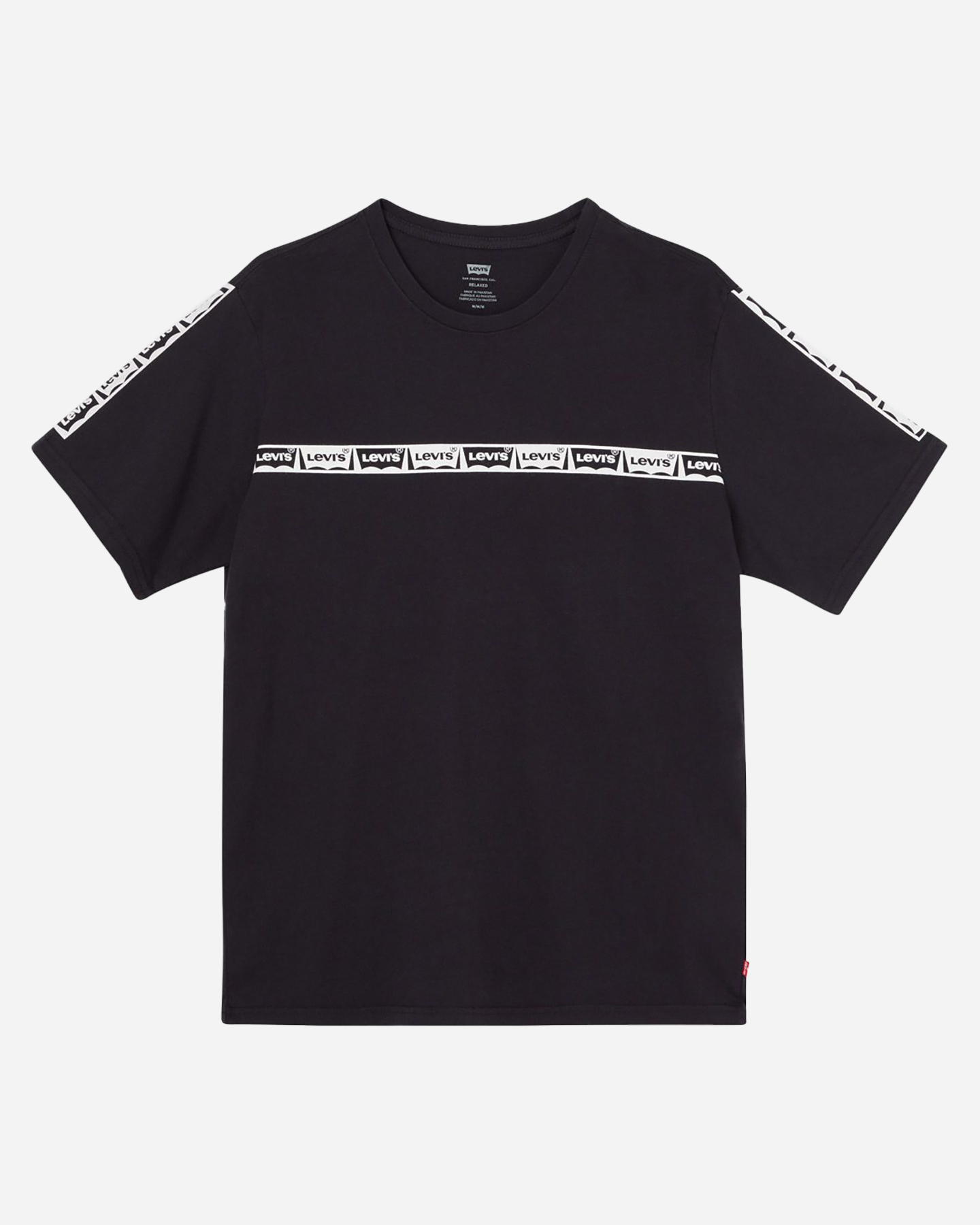 levi's relaxed stripe logo m - t-shirt - uomo