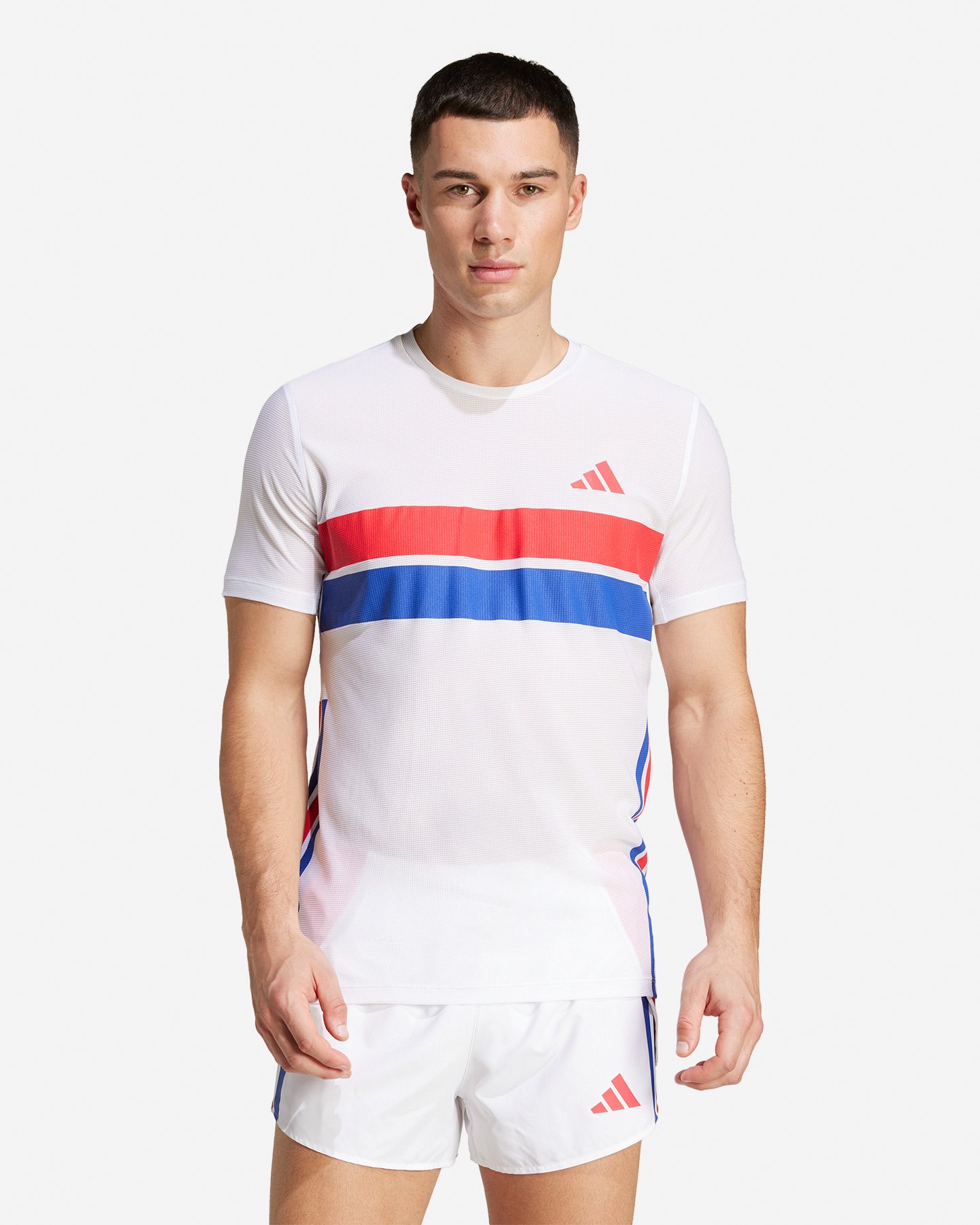T-shirt running ADIDAS ADIZERO R M - Bianco - 1 | Cisalfa Sport