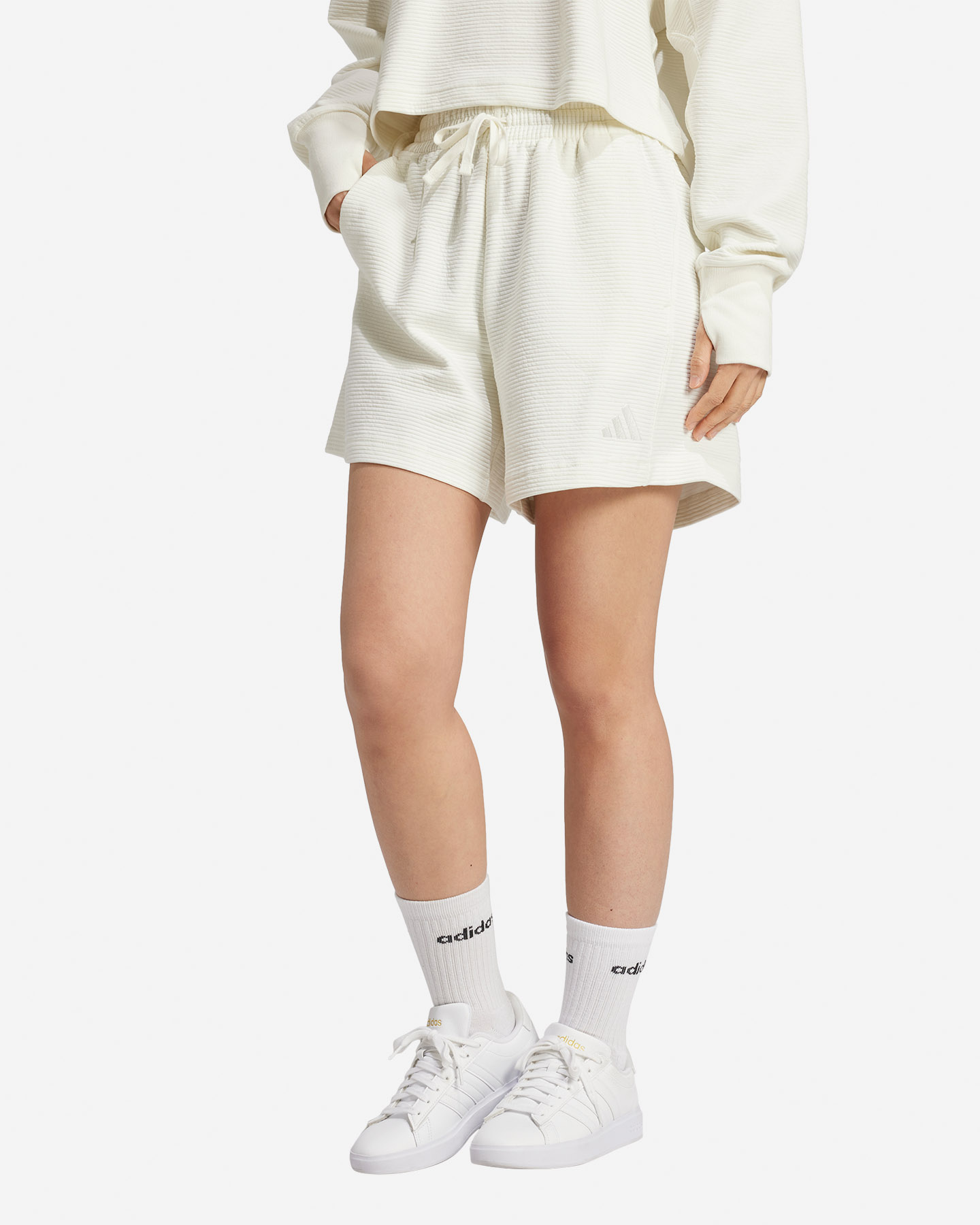 Pantaloncini ADIDAS SMALL LOG SZN W - Bianco - 1 | Cisalfa Sport