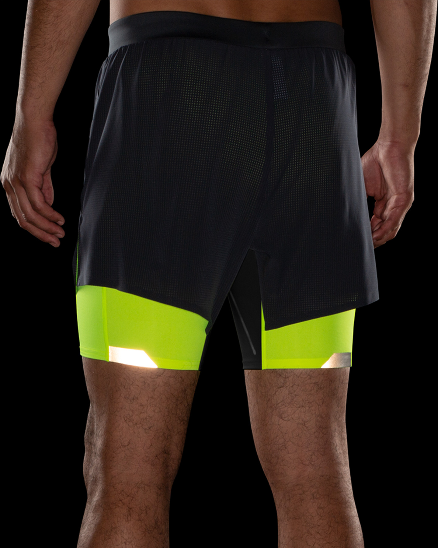 Short running BROOKS RUN VISIBLE 5" 2IN1 M - Nero - 3 | Cisalfa Sport