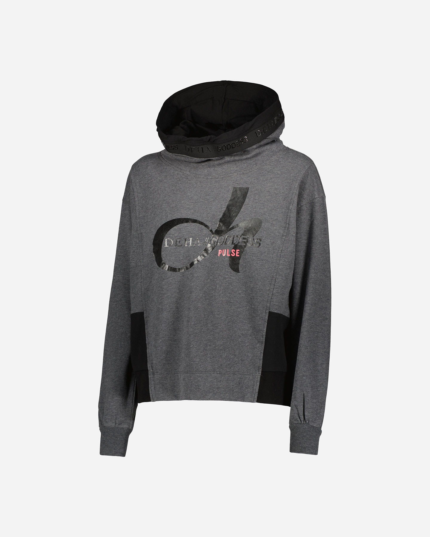 Felpa DEHA BICOLOR BIG LOGO W - Grigio - 0 | Cisalfa Sport