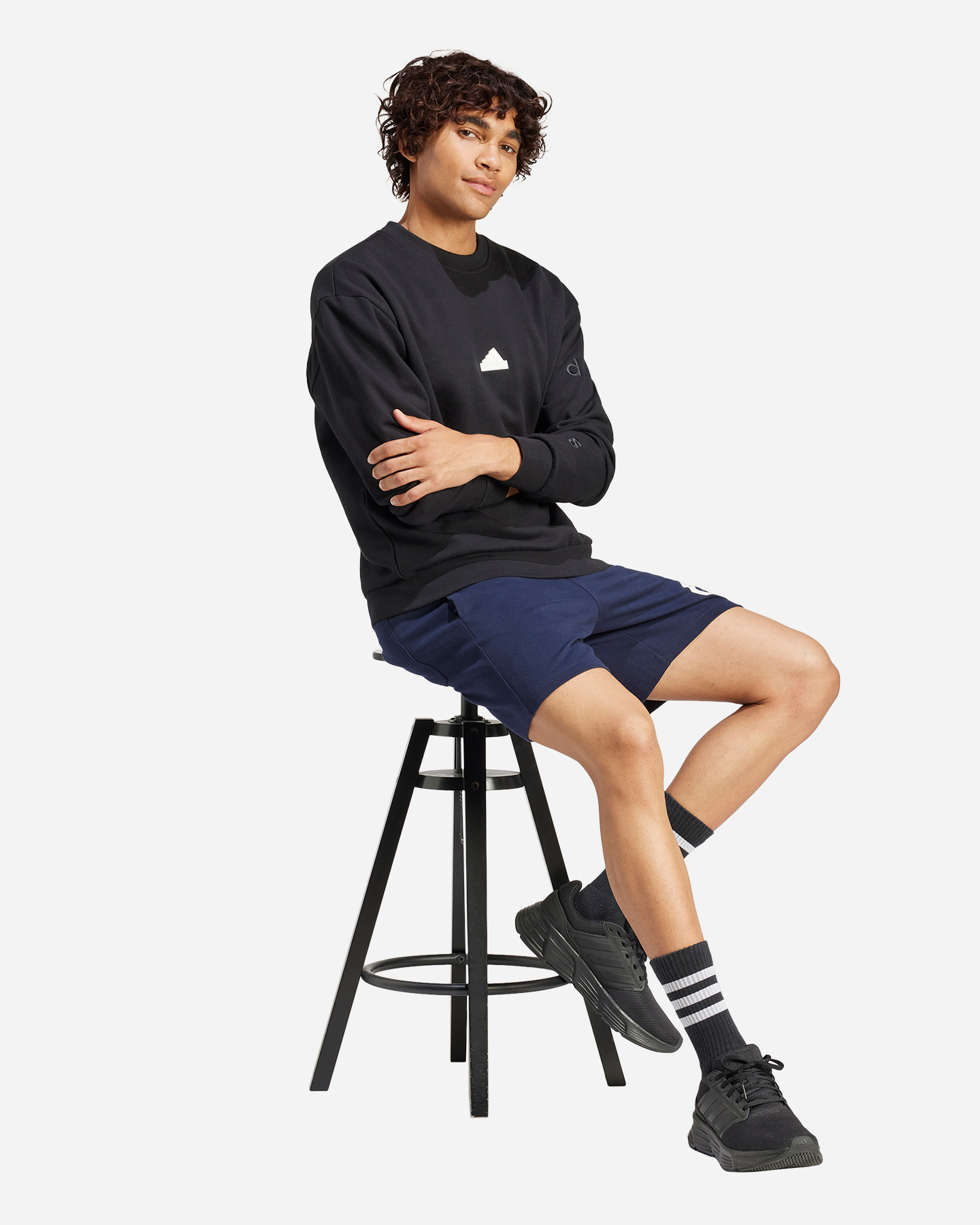 Pantaloncini ADIDAS BRAND LOVE M - Blu Navy - 3 | Cisalfa Sport