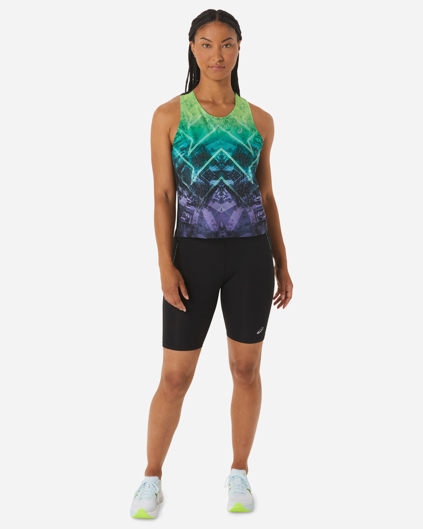 Canotta running ASICS MARATHON TANK W - Verde - 5 | Cisalfa Sport