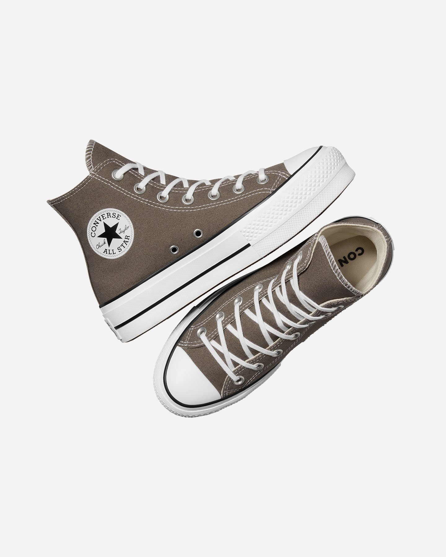 Scarpe sneakers CONVERSE CHUCK TAYLOR ALL STAR LIFT HIGH CANVAS W - Grigio - 4 | Cisalfa Sport