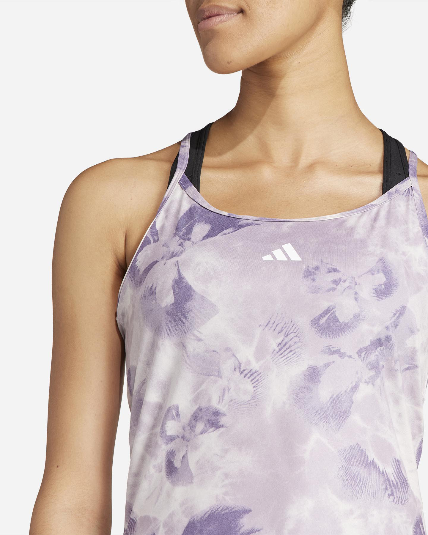 Canotta training ADIDAS ALL OVER FLOWER W - Lilla - 4 | Cisalfa Sport
