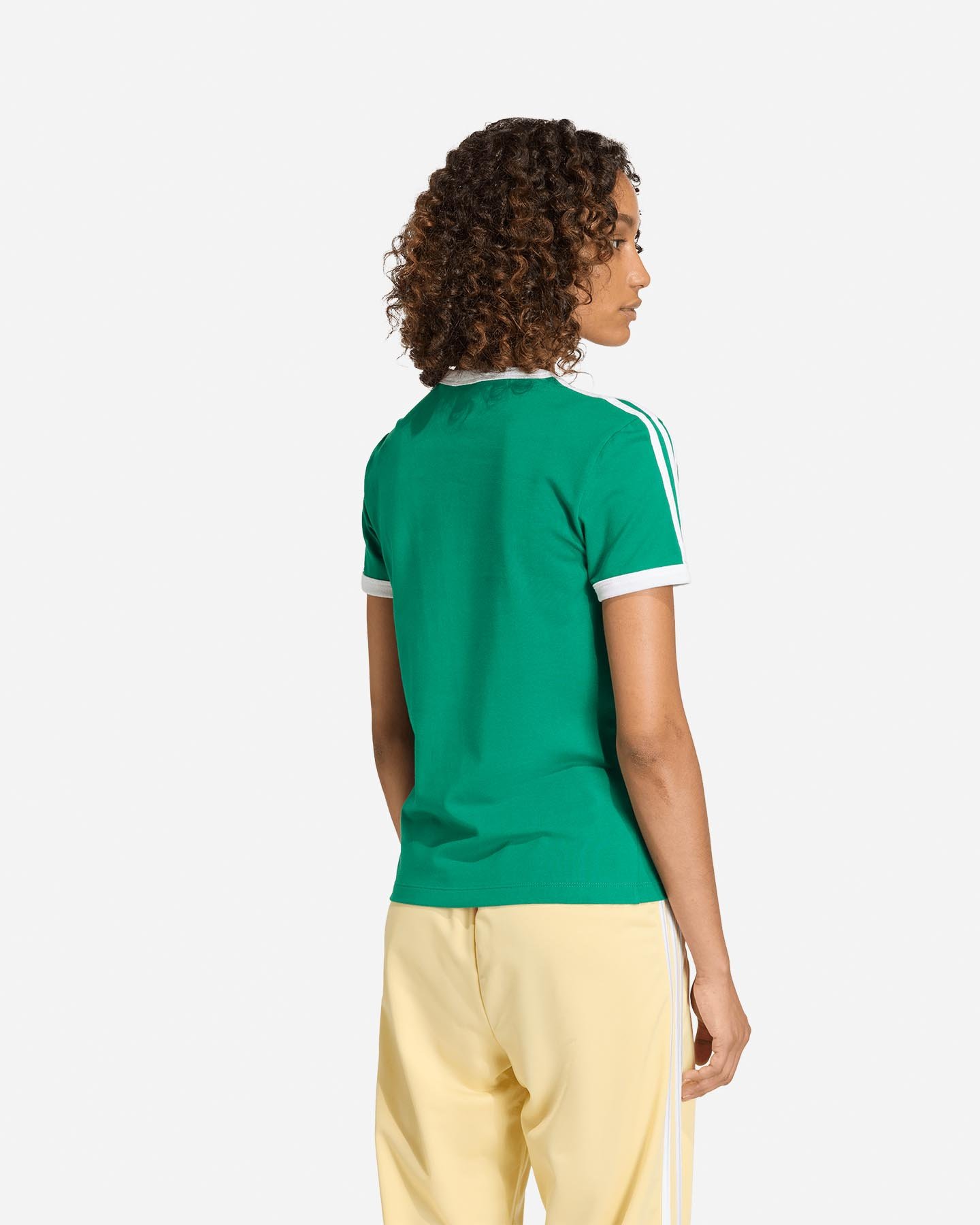T-shirt ADIDAS 3STRIPES ADICOLOR W - Verde - 2 | Cisalfa Sport