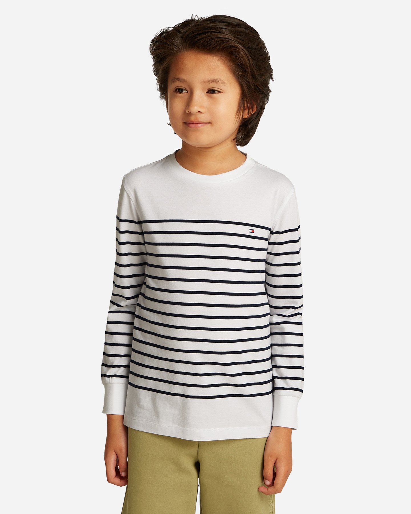 T-shirt TOMMY HILFIGER STRIPED JR - Bianco - 2 | Cisalfa Sport