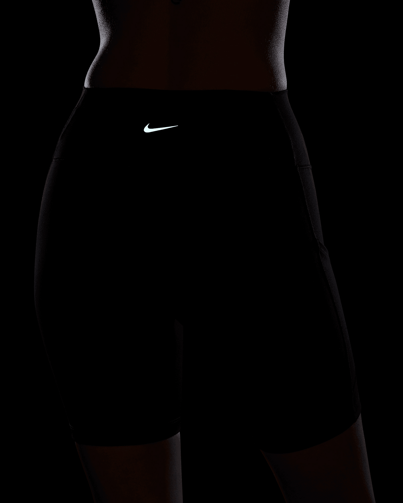 Short training NIKE DRI FIT 8IN HIGH RISE W - Nero - 3 | Cisalfa Sport