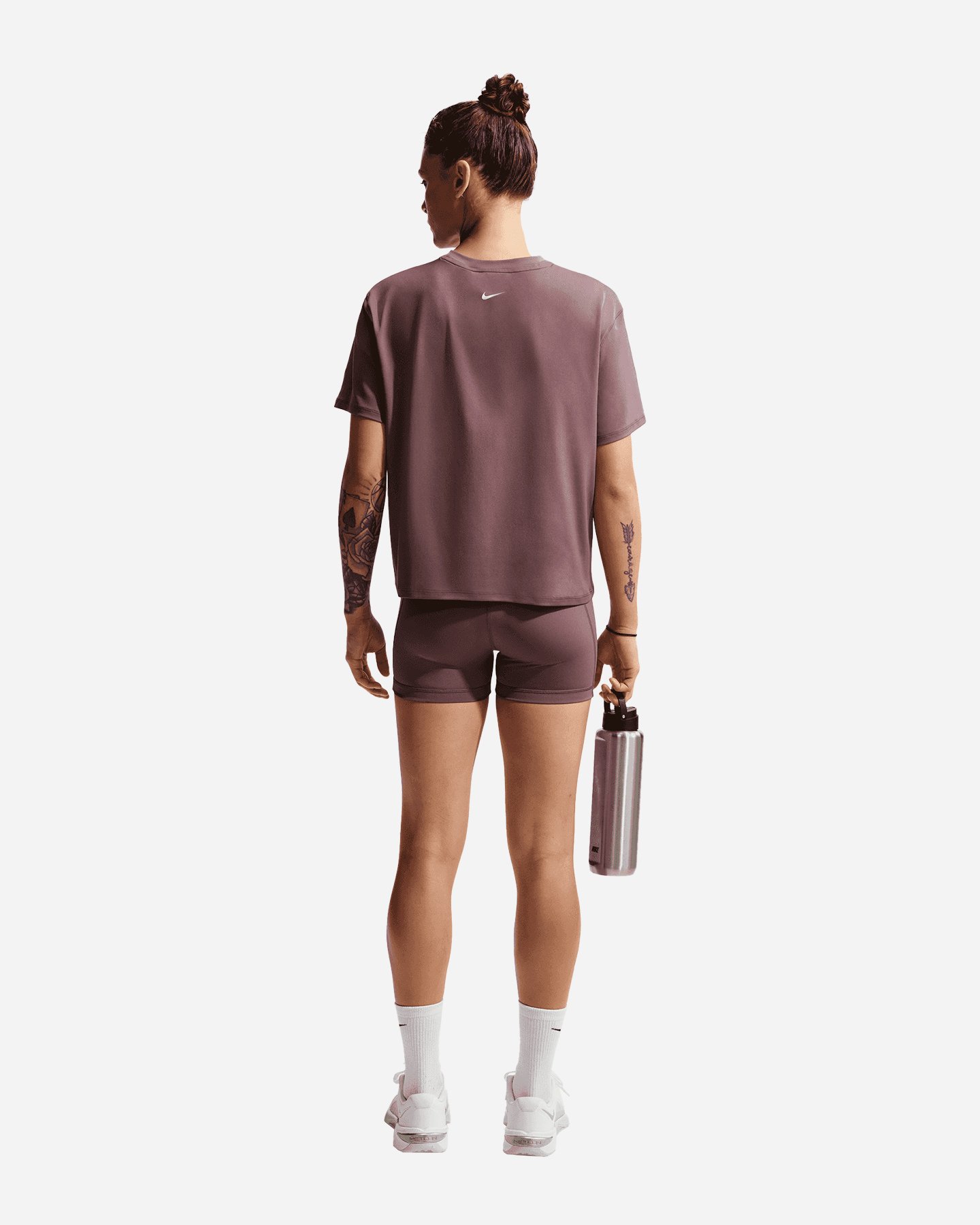 T-shirt training NIKE DRI FIT PRO W - Marrone - 2 | Cisalfa Sport