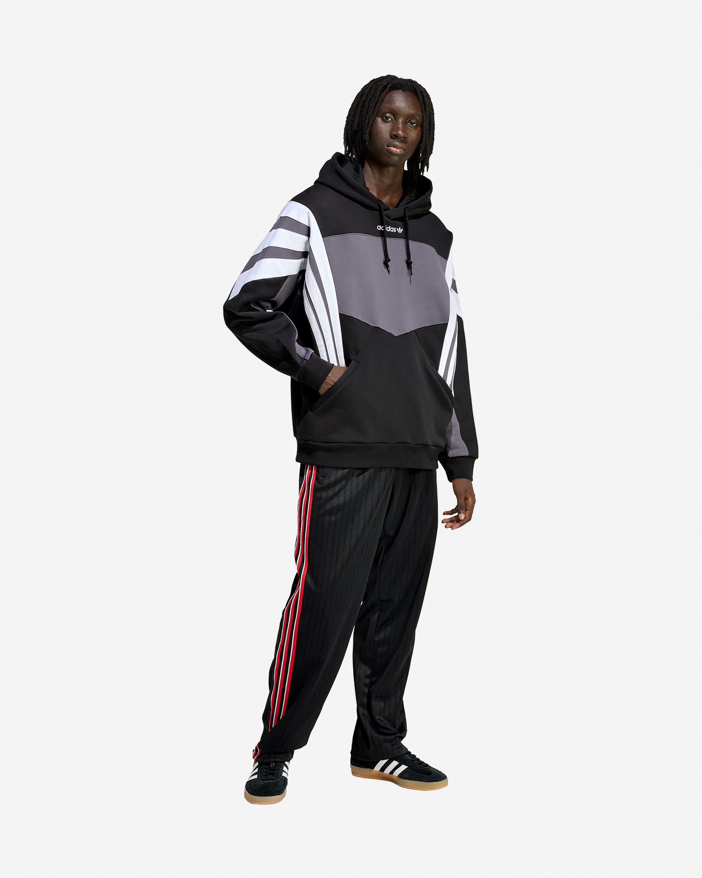 Felpa ADIDAS ORIGINALS SANTIAGO M - Nero - 3 | Cisalfa Sport