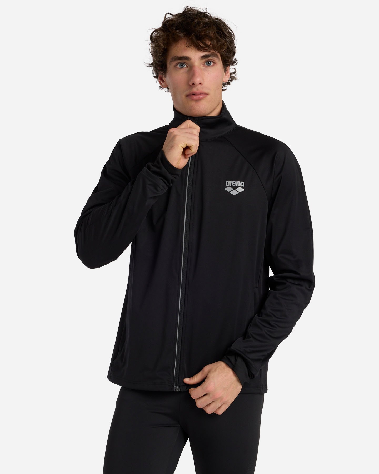 Giacca running ARENA CARDIO M - Nero - 1 | Cisalfa Sport