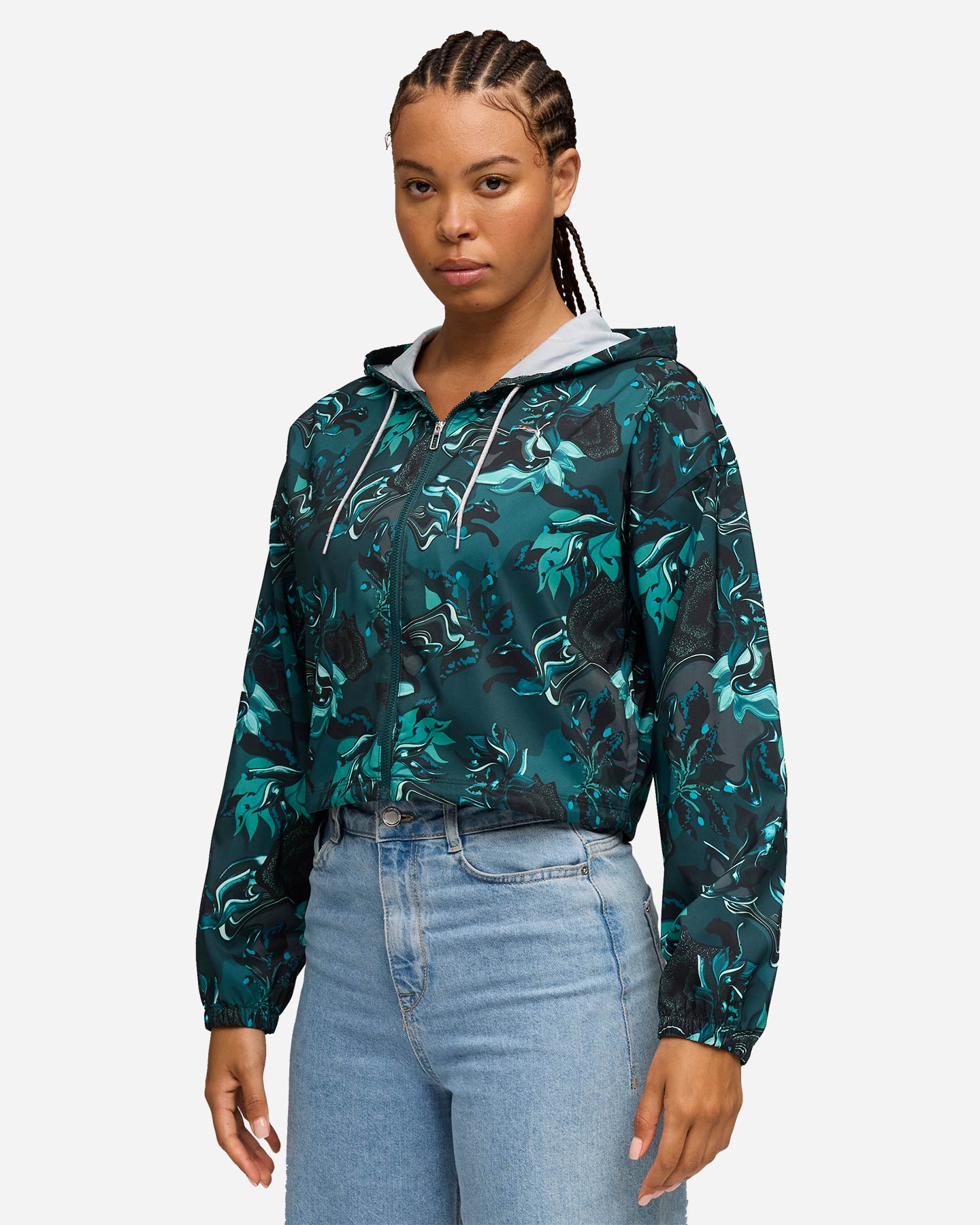 Felpa training PUMA CONCEPT PRINTED W - Verde - 2 | Cisalfa Sport