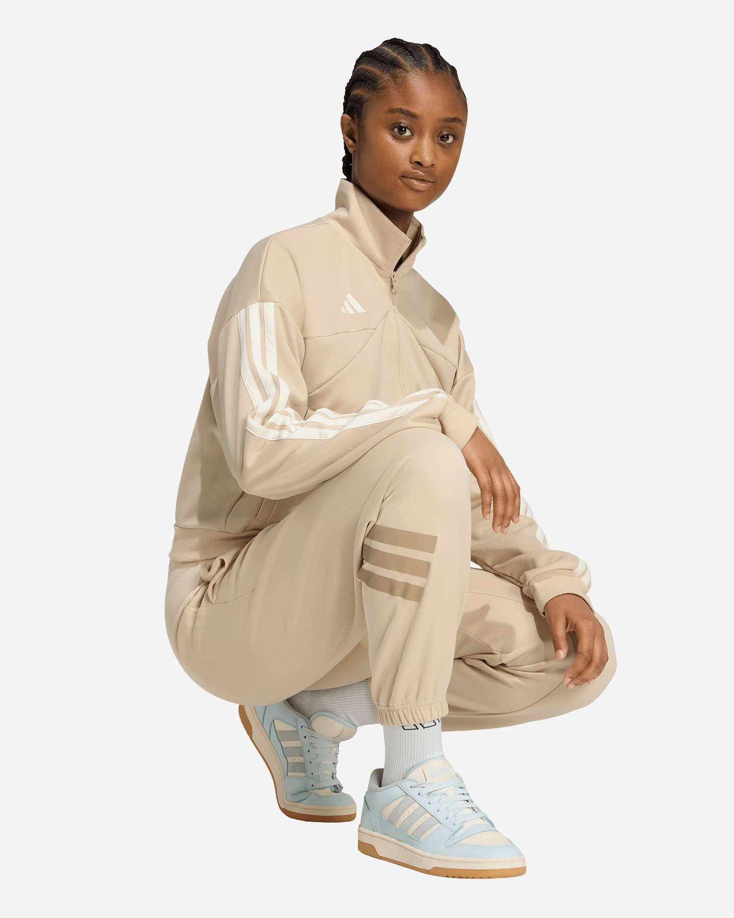 Pantalone ADIDAS FUTURE ICONS 3STRIPES W - Beige - 3 | Cisalfa Sport