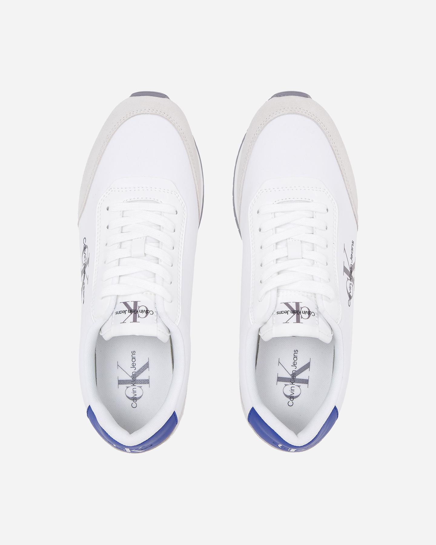 Scarpe sneakers CALVIN KLEIN JEANS RETRO RUNNER LOW M - Bianco - 2 | Cisalfa Sport