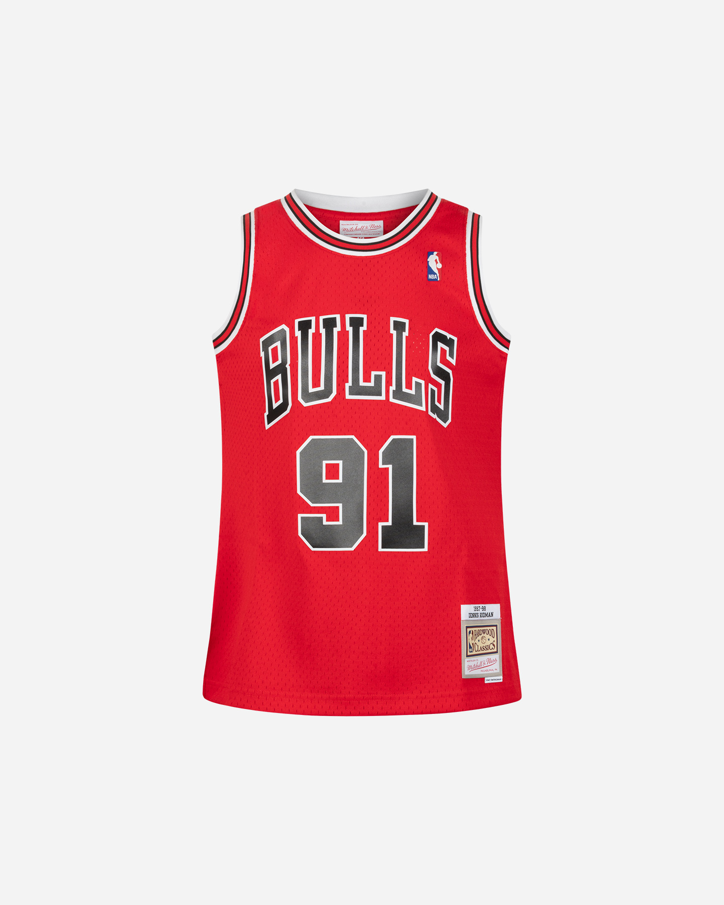 Canotta basket MITCHELL&NESS ROAD JERSEY BULLS 1997 DENNIS RODMAN M - Rosso - 0 | Cisalfa Sport