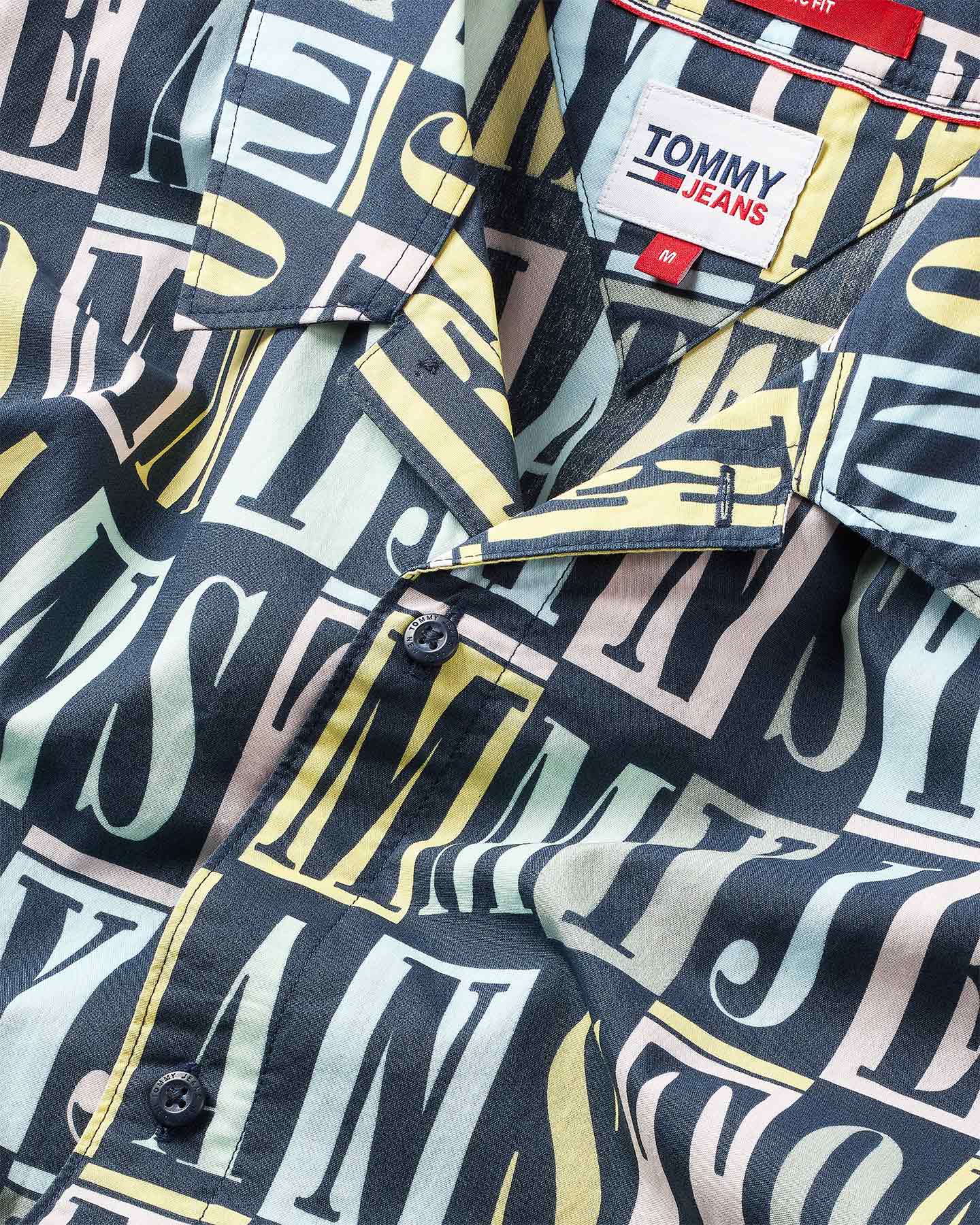 Camicia TOMMY HILFIGER REPEAT LETTER M - Blu - 2 | Cisalfa Sport