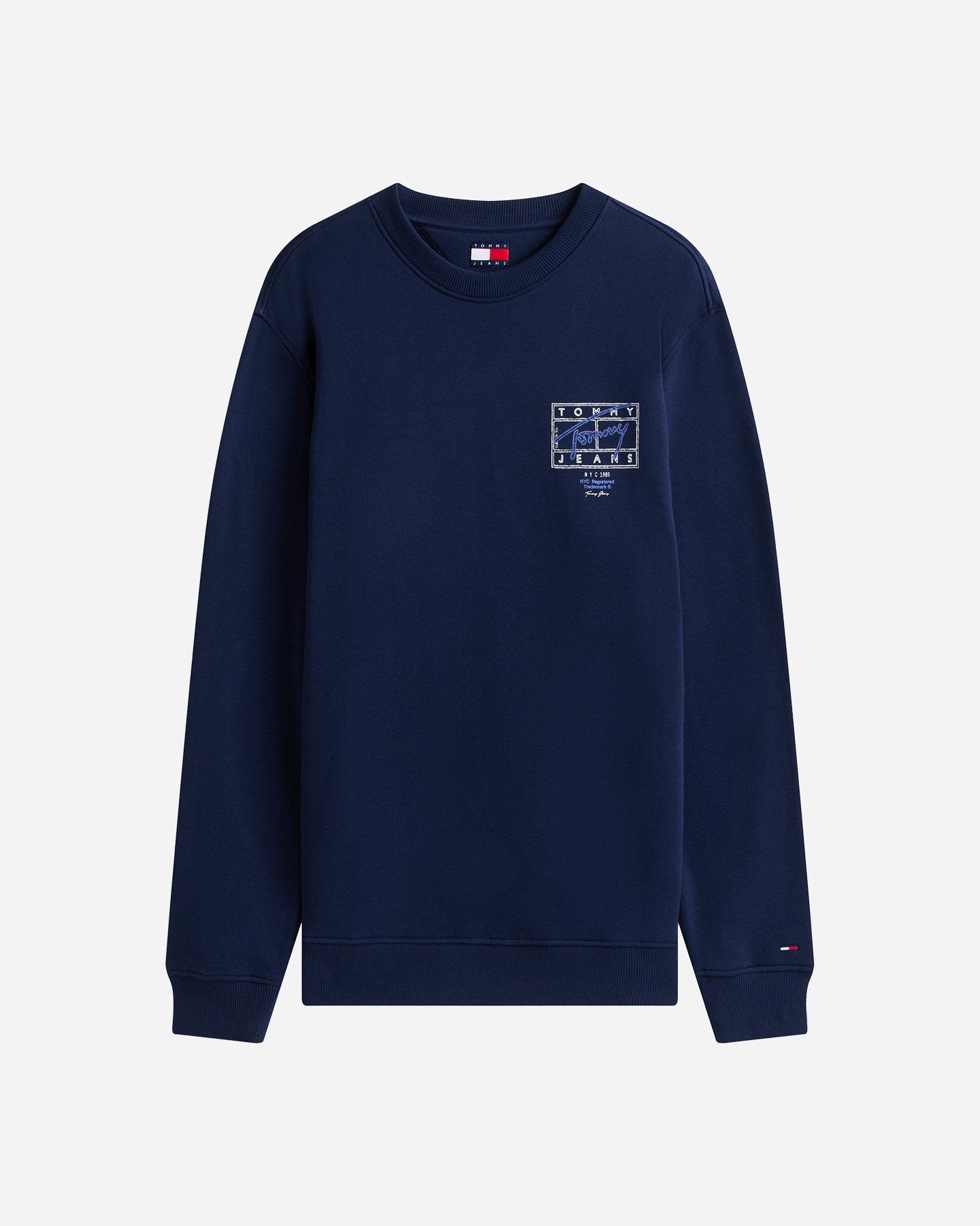 Felpa TOMMY HILFIGER BACK LOGO SIGNATURE M - Blu - 0 | Cisalfa Sport