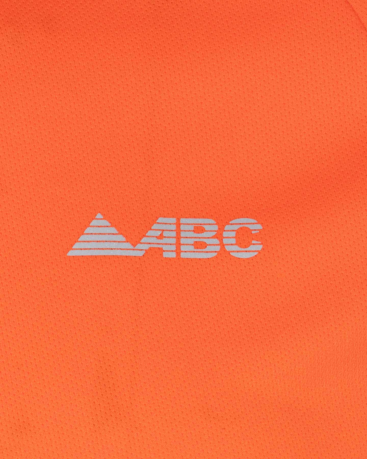 T-shirt running ABC ESSENTIAL M - Arancione - 4 | Cisalfa Sport