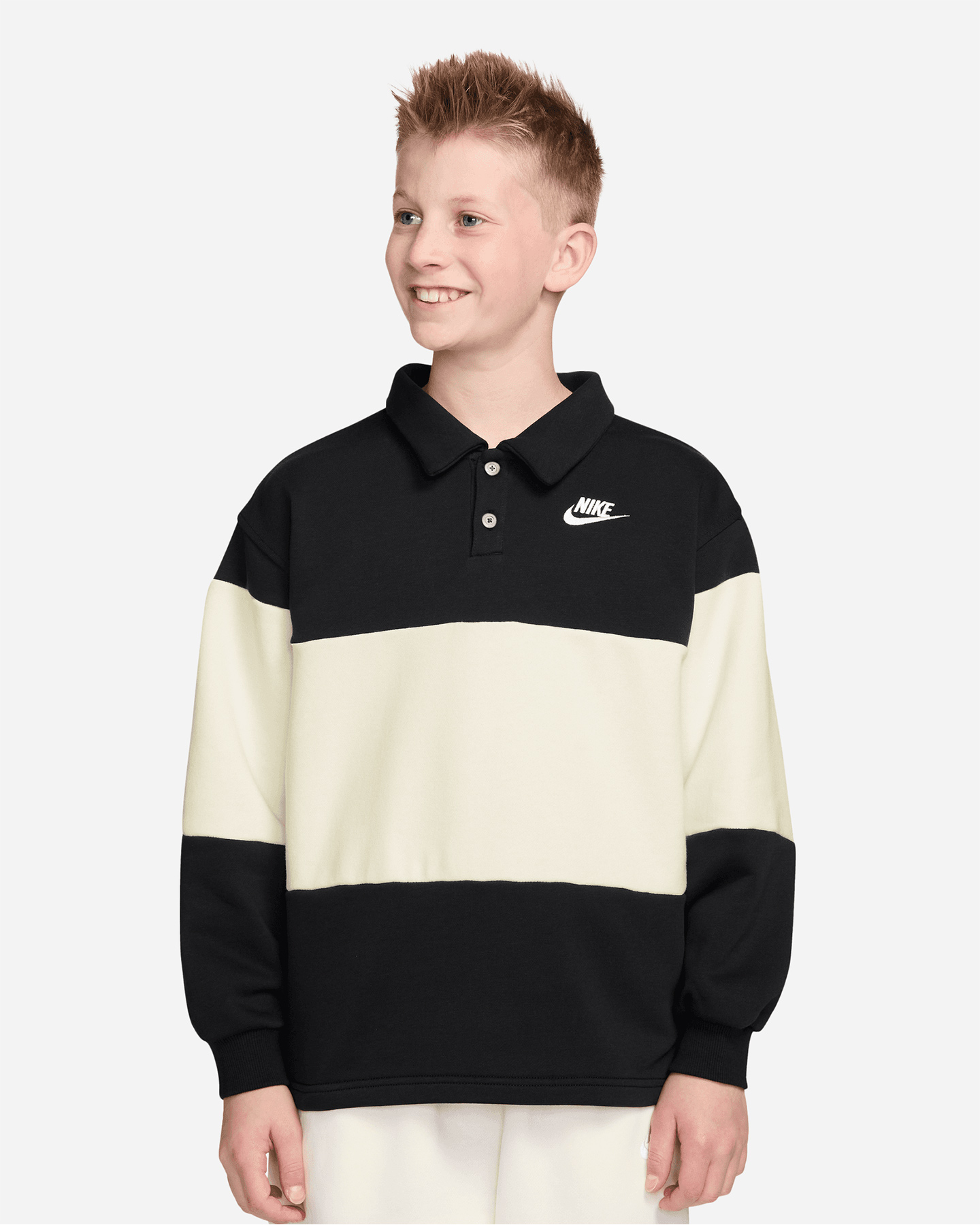 Felpa NIKE CLUB RUBGY JR - Nero - 0 | Cisalfa Sport