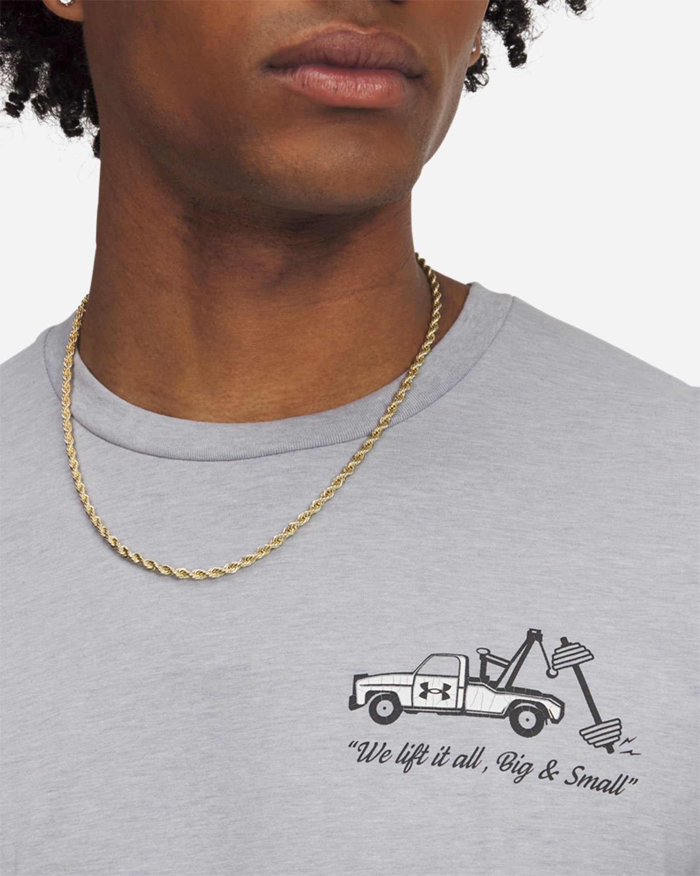 T-shirt UNDER ARMOUR TRUCK LOGO M - Grigio - 2 | Cisalfa Sport