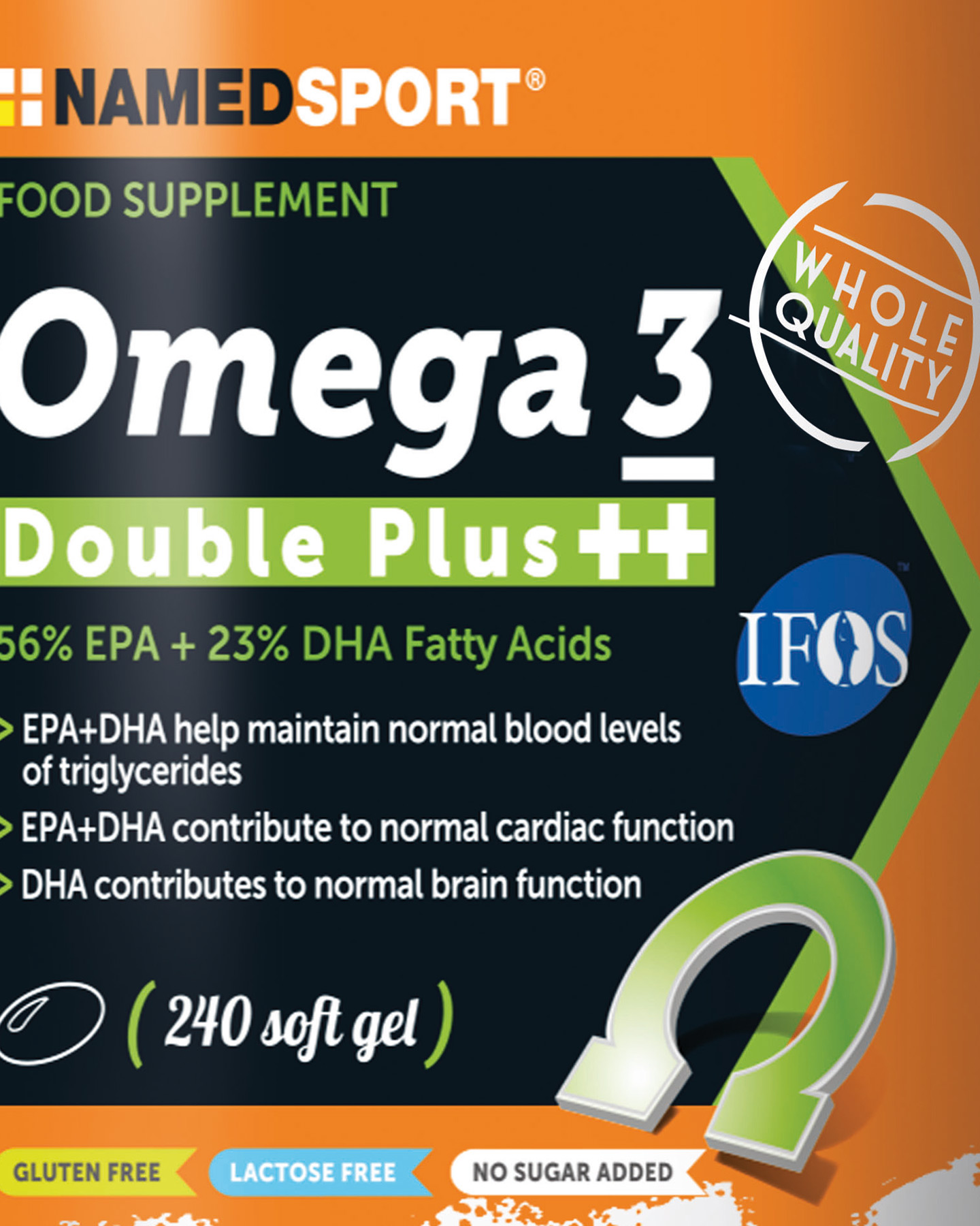 Energetico NAMED SPORT OMEGA 3 DOUBLE PLUS +240 SOFTGEL  - Color mix - 1 | Cisalfa Sport