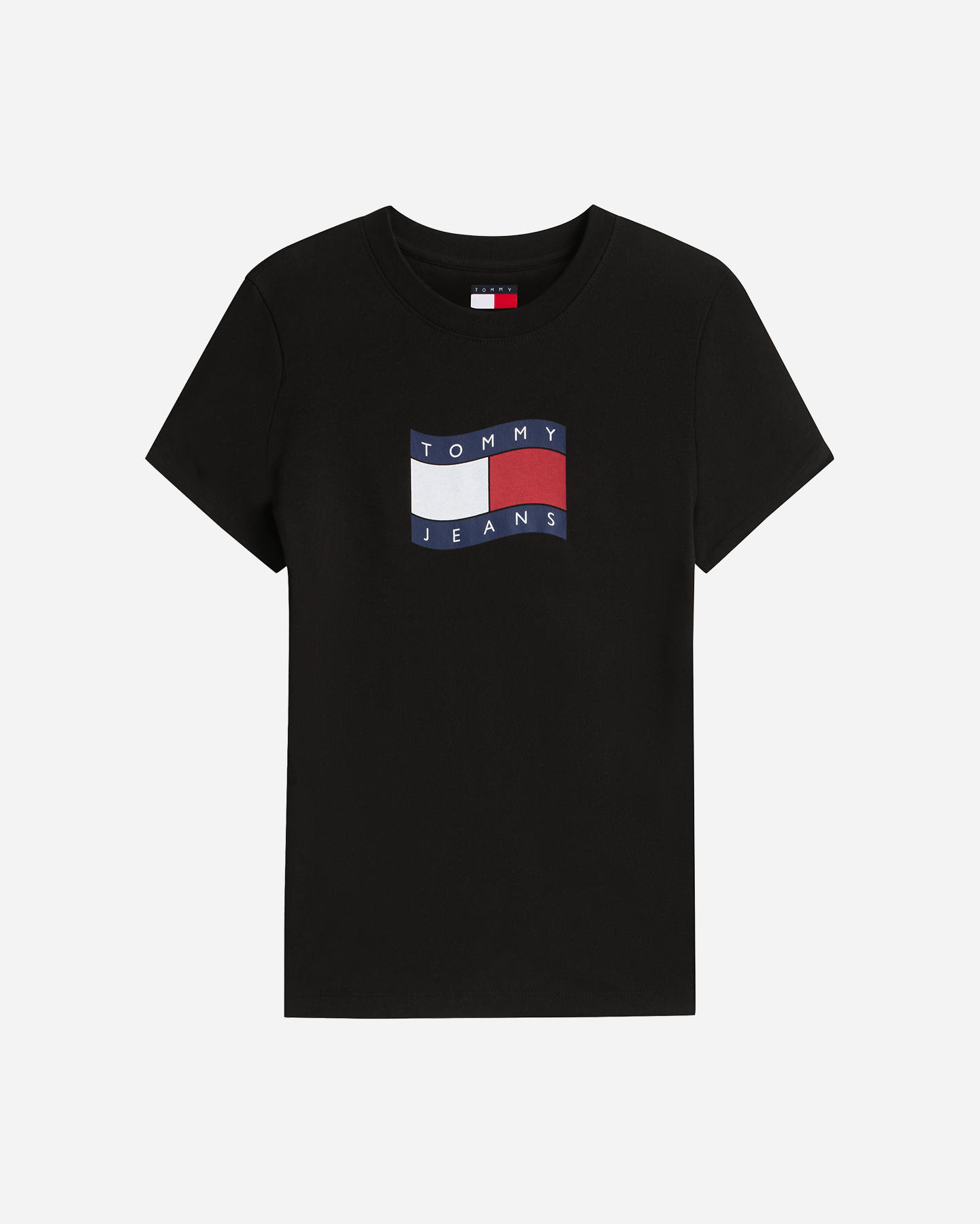 T-shirt TOMMY HILFIGER SLIM WAVY FLAG W - Nero - 0 | Cisalfa Sport