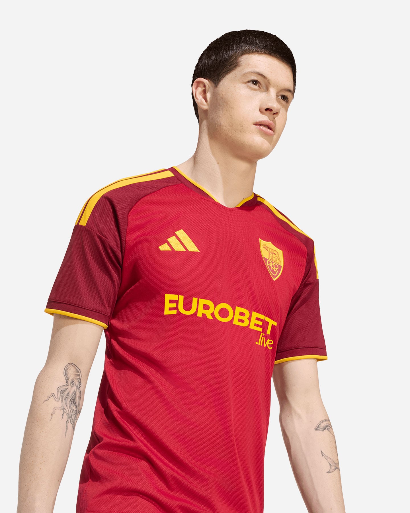 Maglia calcio ufficiale ADIDAS AS ROMA HOME 26-27 M - Rosso - 5 | Cisalfa Sport