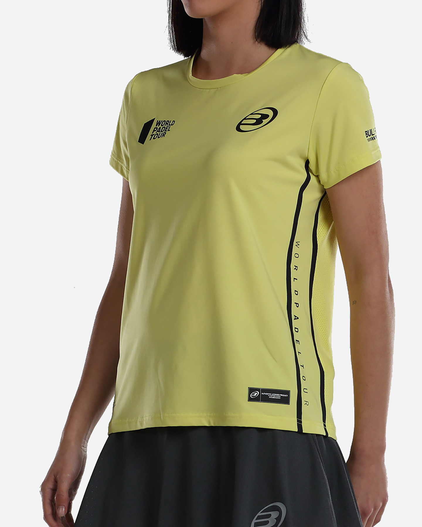 T-shirt tennis BULLPADEL LLAMA W - Giallo - 1 | Cisalfa Sport