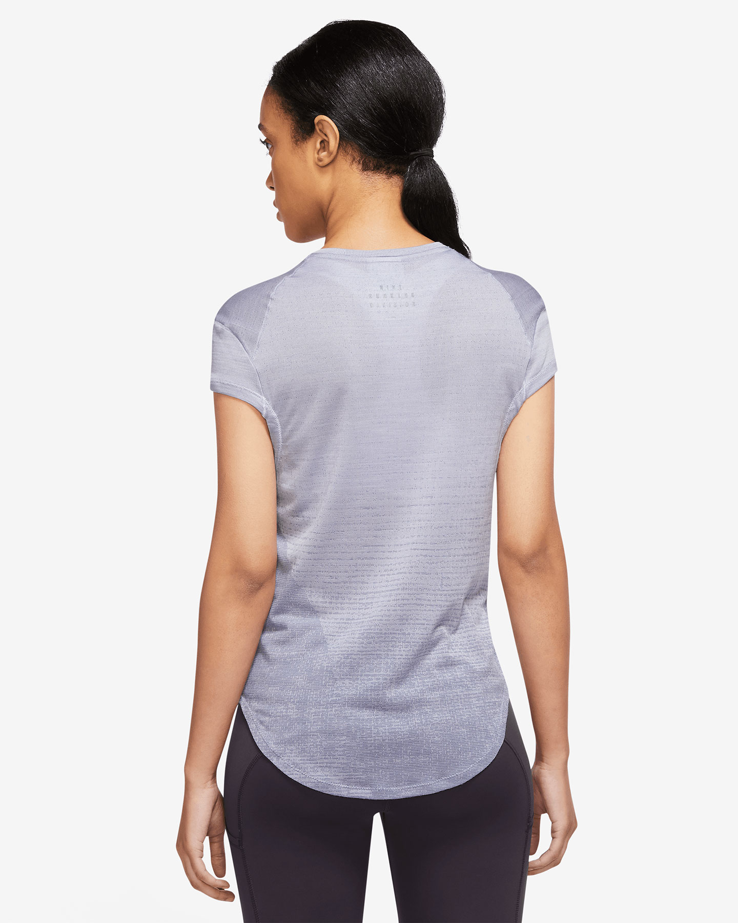 T-shirt running NIKE DRI FIT RUN DVN W - Viola - 1 | Cisalfa Sport